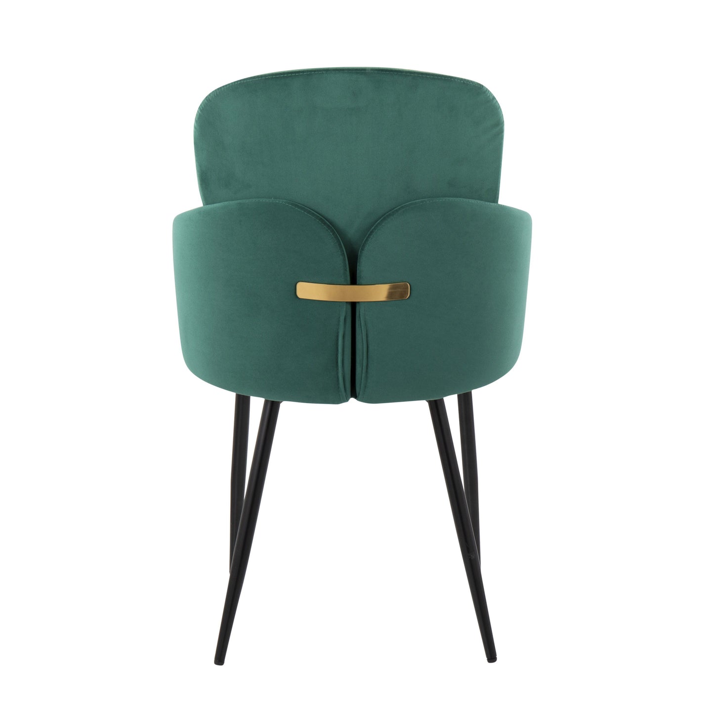 Dahlia - Contemporary Dining Chair (Set of 2) - Black / Green