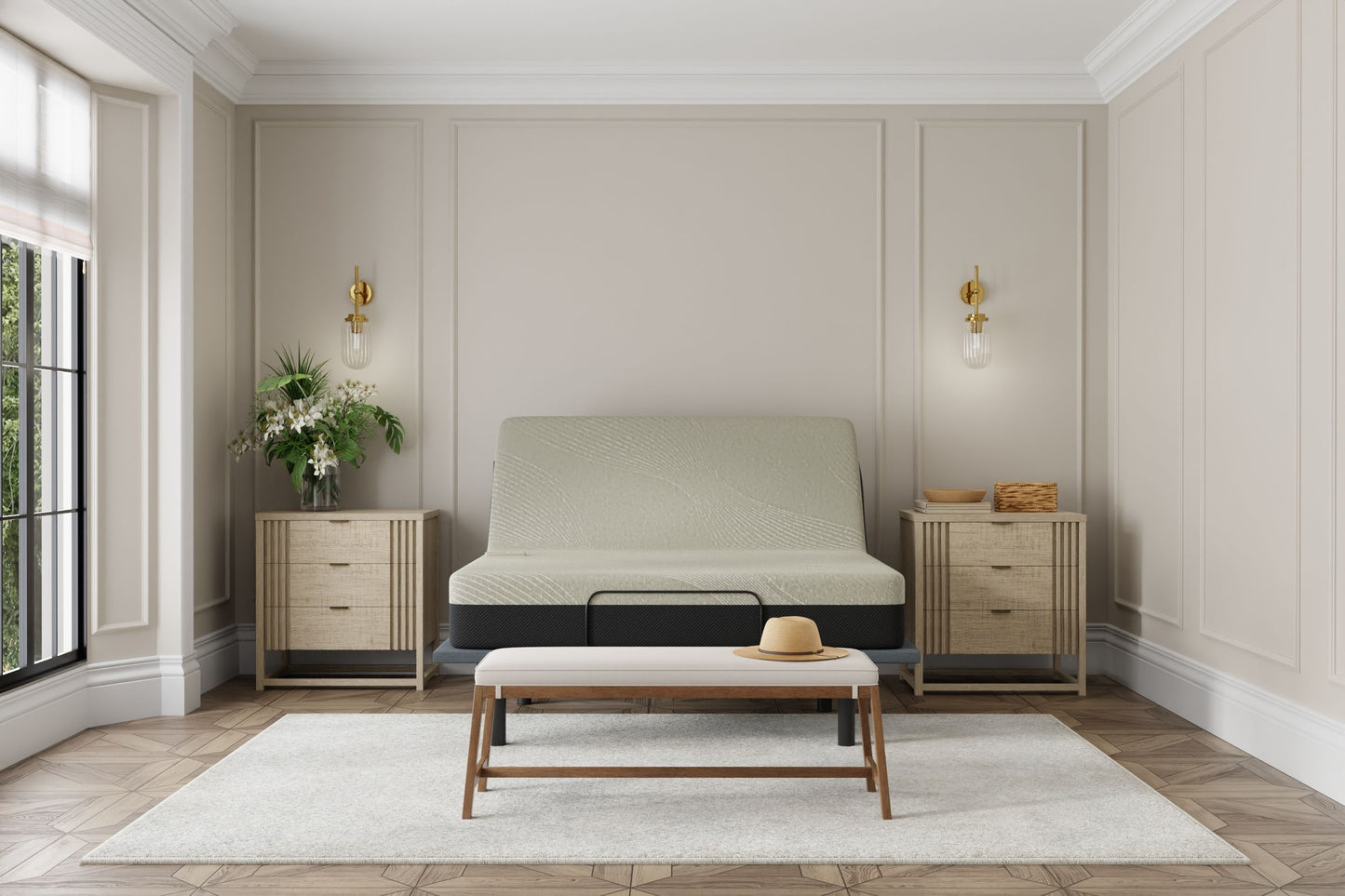 Gel Comfort - 12" Queen Soft Mattress - Black / Gray