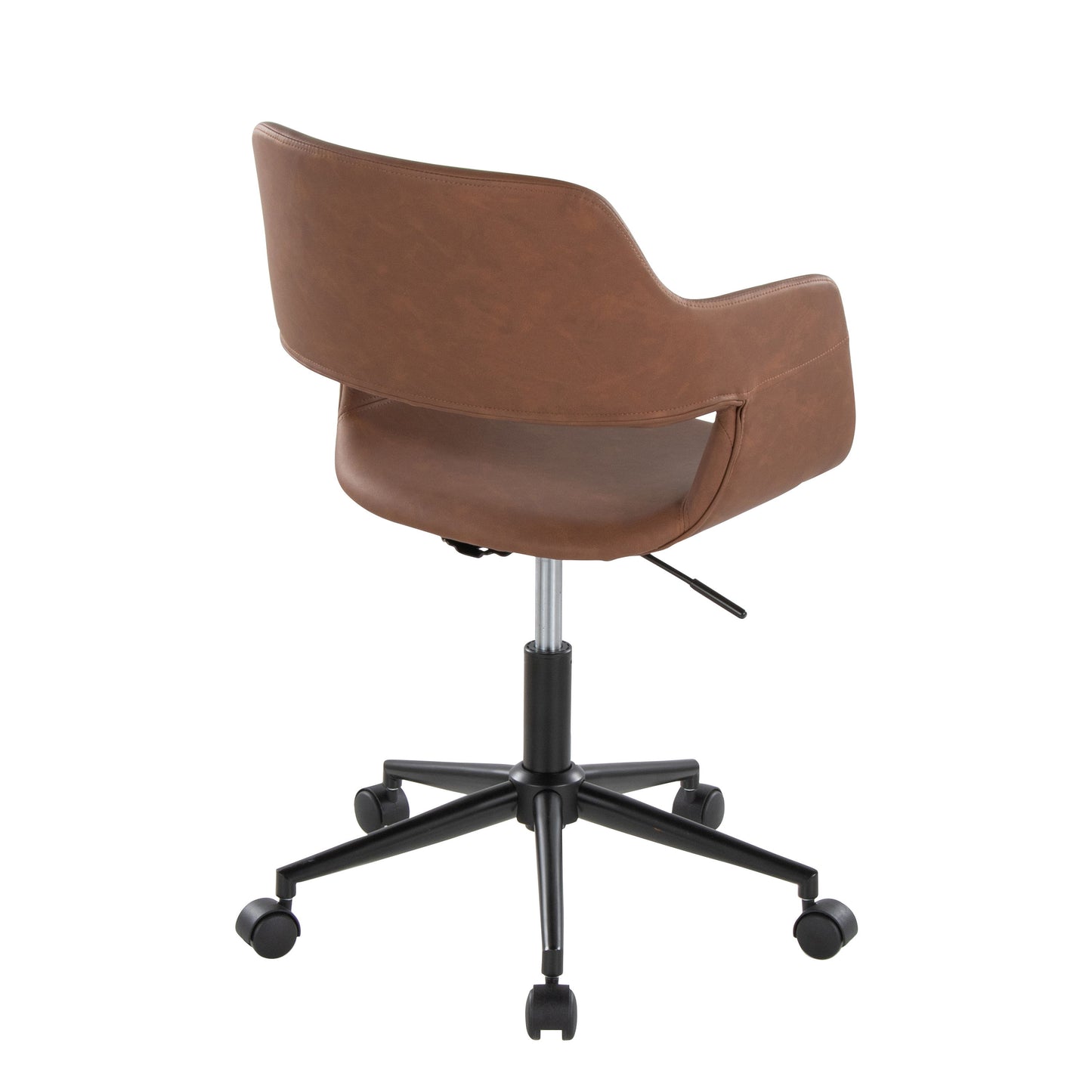 Margarite - Contemporary Task Chair - Black / Brown