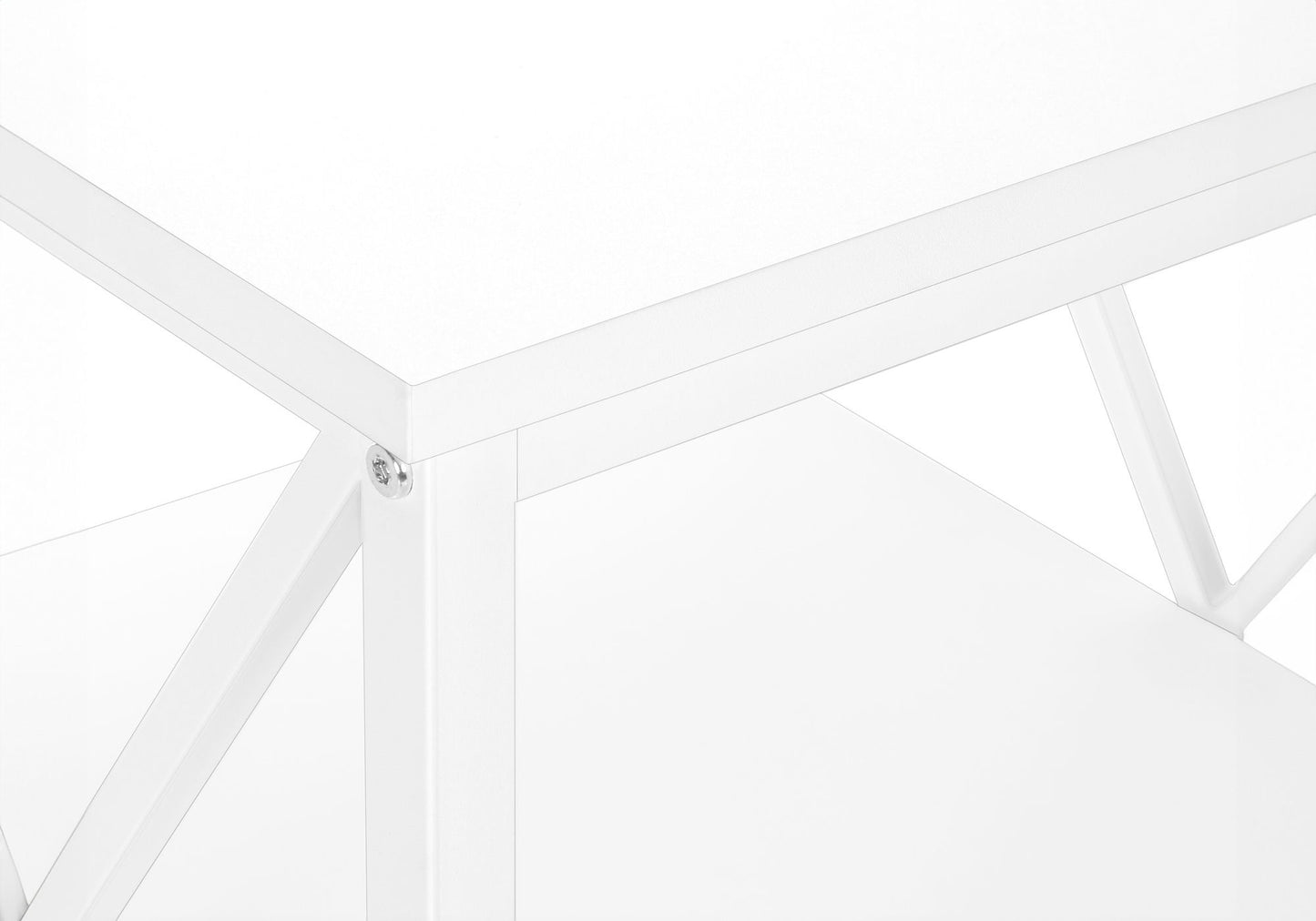 Accent Table, Side Contemporary And Modern - White