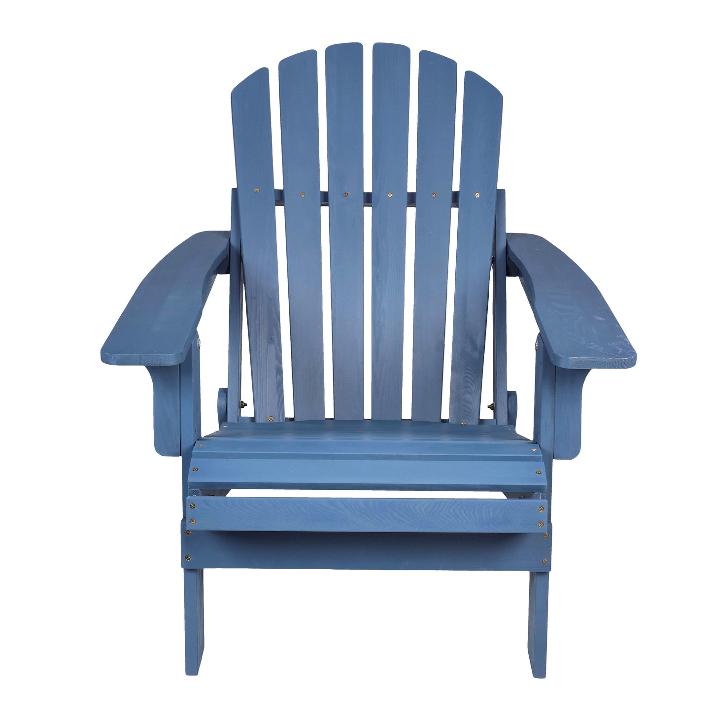 Oversize Outdoor Folding Adirondack Chair, Patio Chair For Garden Backyard Porch Pool Deck Firepit - Blue