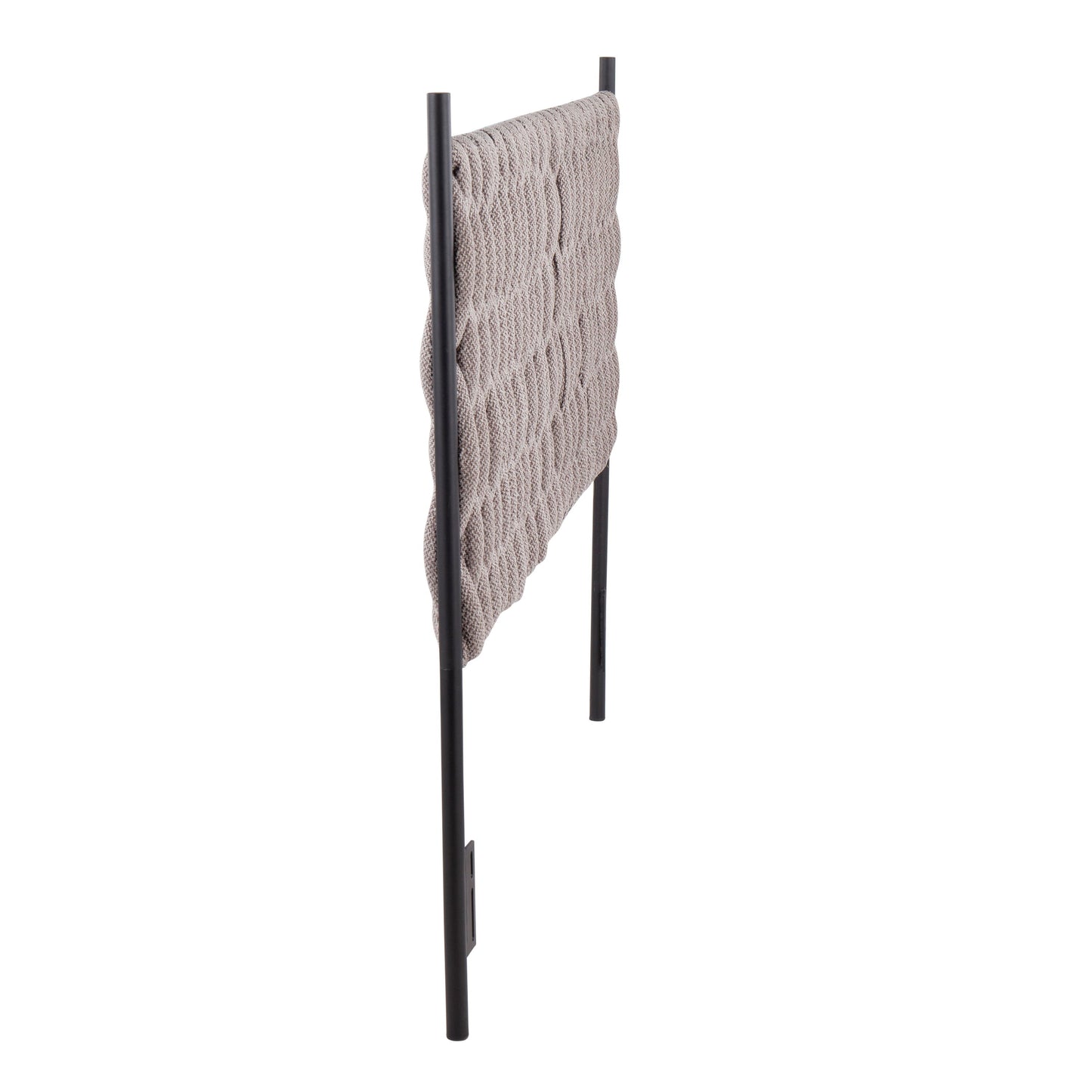 Braided Matisse - Queen Size Headboard - Black / Gray
