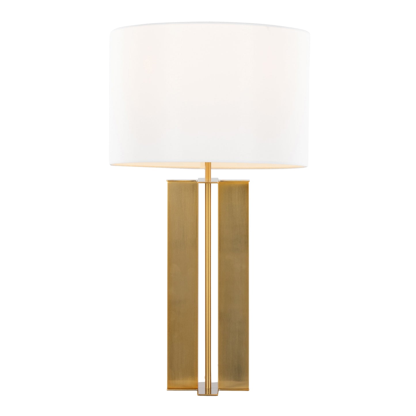 Cosmo - Glam Table Lamp - Antique Brass / White