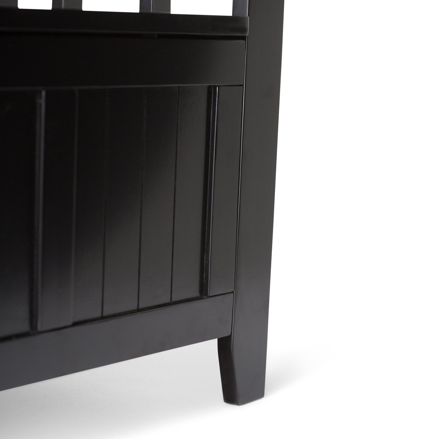Acadian - Entryway Storage Bench - Black