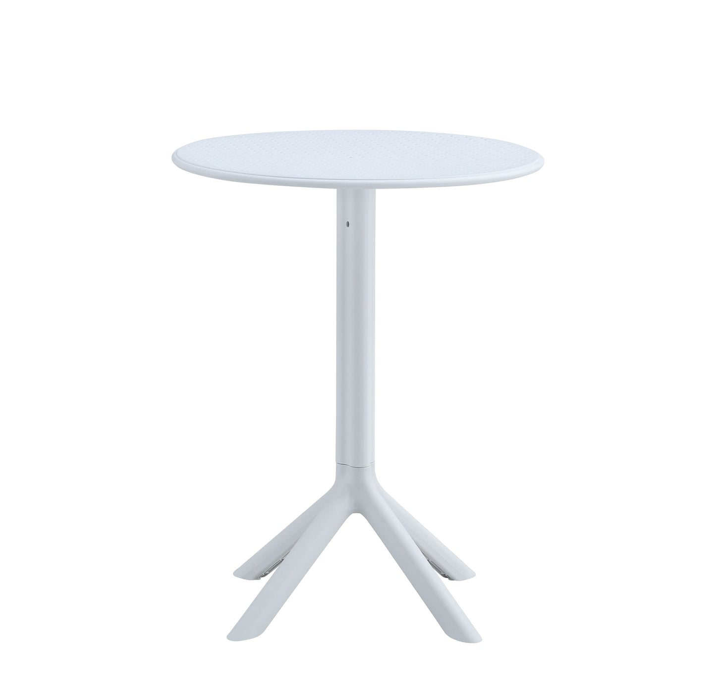 3 Piece Set, Plastic Arm Chair, Bistro Grs Premium Ocean Plastic - White