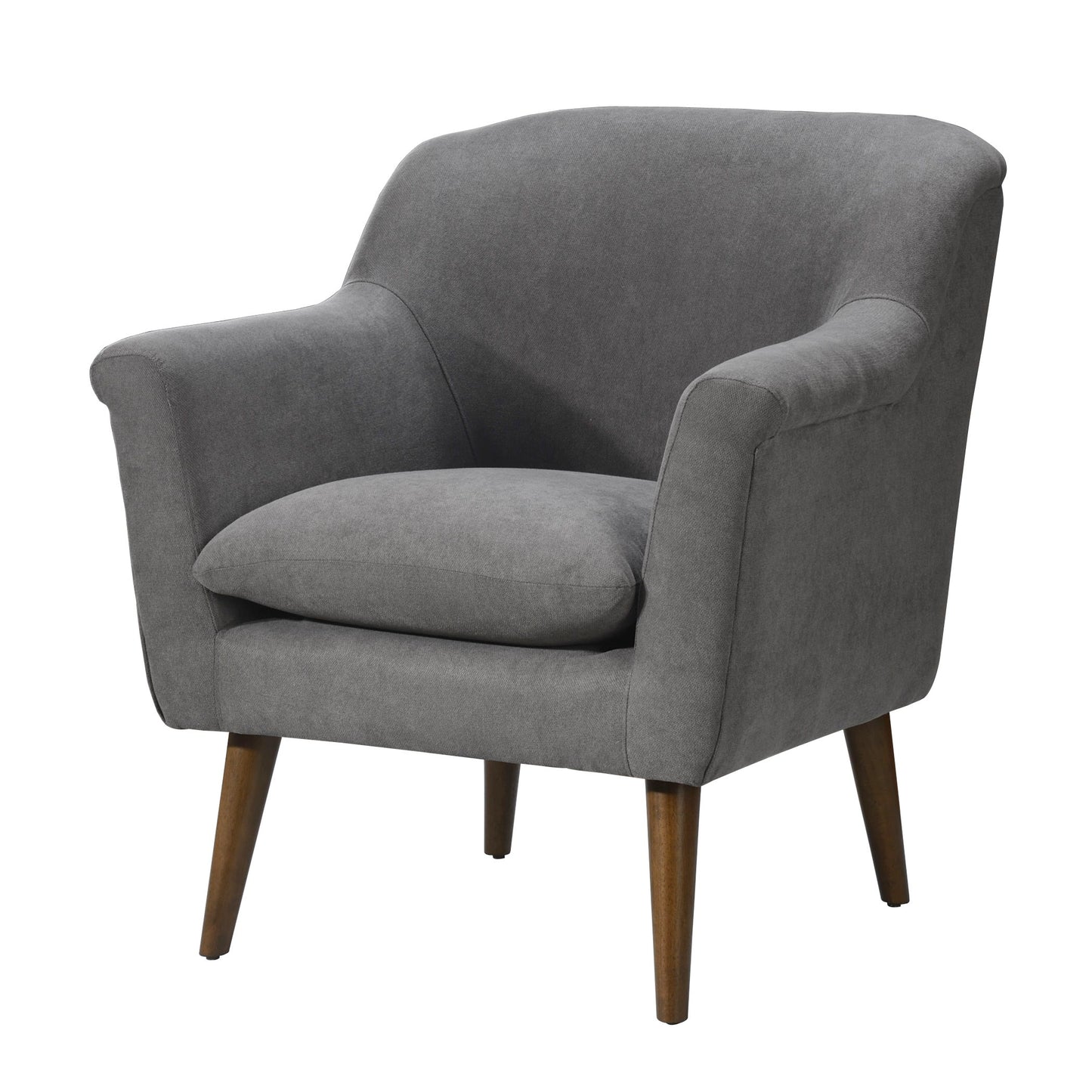 Shelby - Woven Fabric Oversized Armchair - Gray