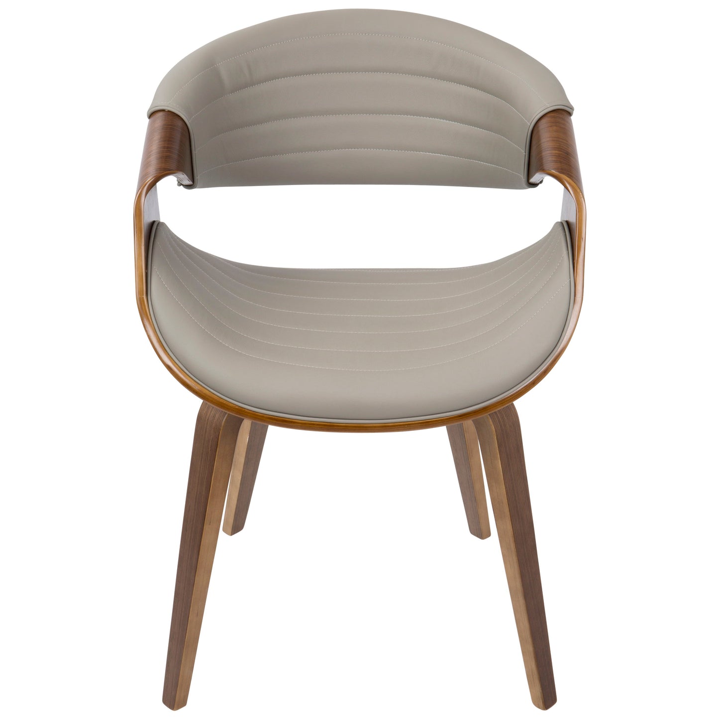 Symphony - Mid-Century Modern Dining / Chair - Walnut / Gray
