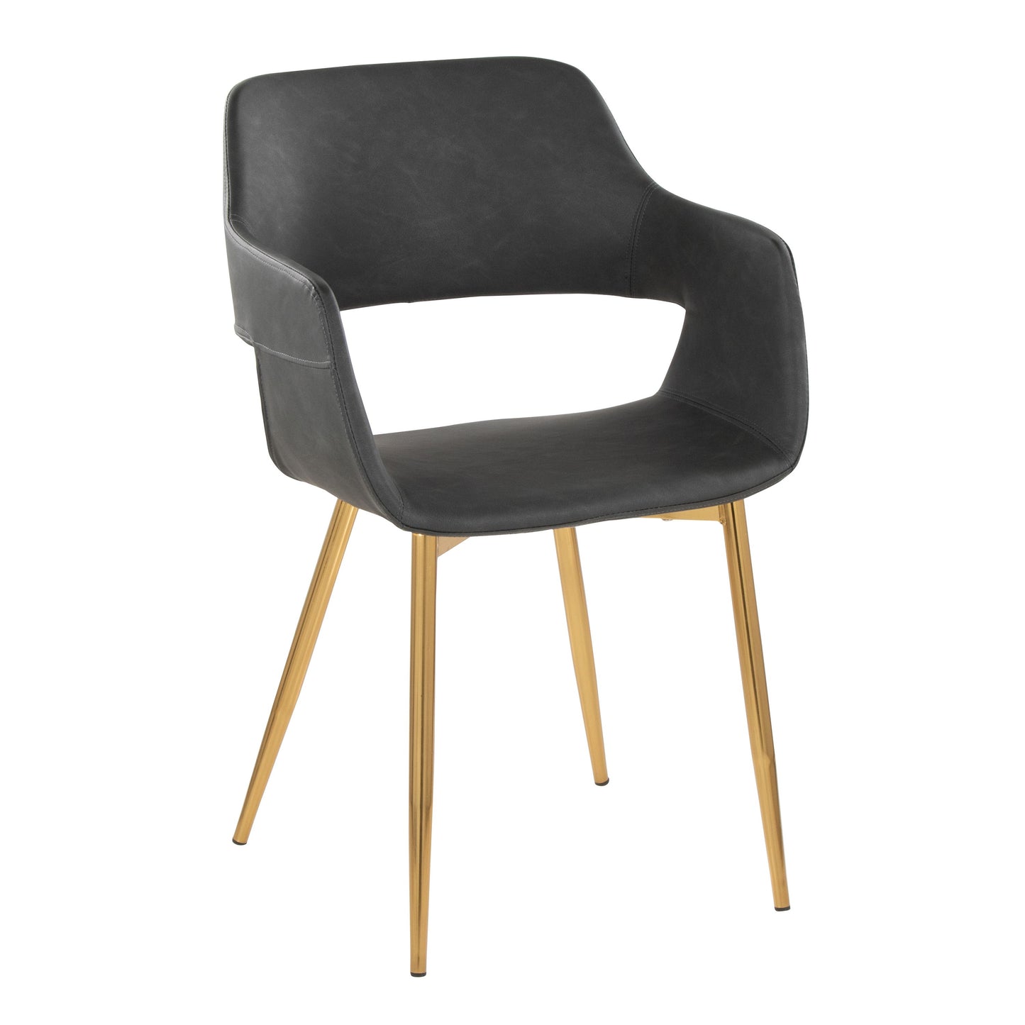 Margarite - Contemporary Dining / Chair (Set of 2) - Gold / Gray