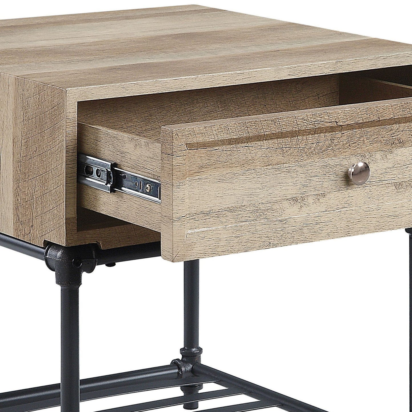 Brantley - End Table - Oak / Sandy Gray