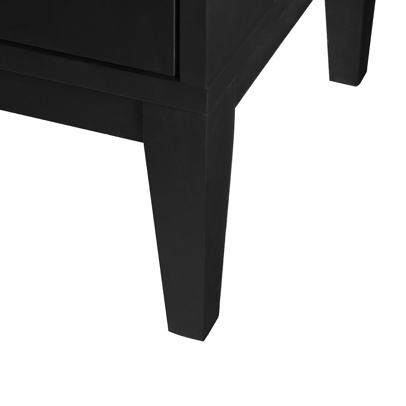 4 Door Sideboard Storage Cabinet With Door Shelf For Living Room And Dining Room, 2 Large Cabinets With Adjustable Shelf - Black
