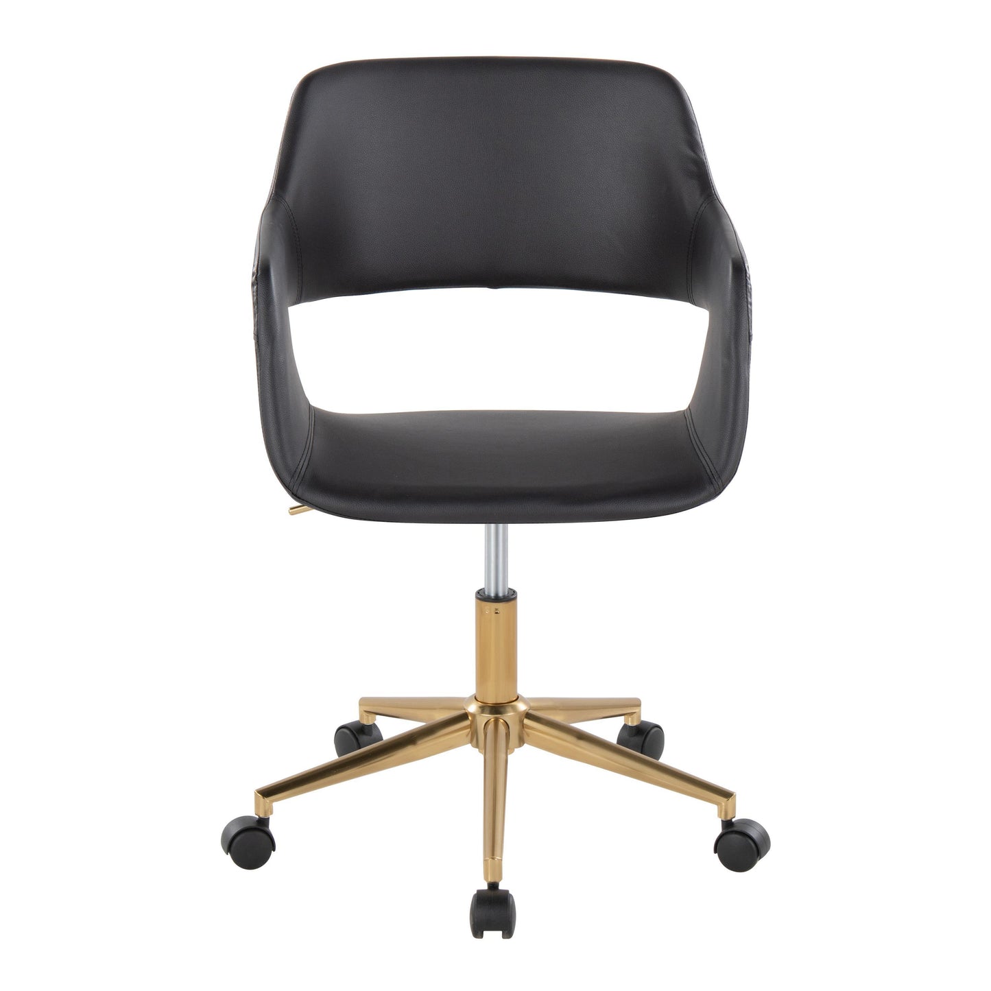 Margarite - Contemporary Task Chair - Gold / Black