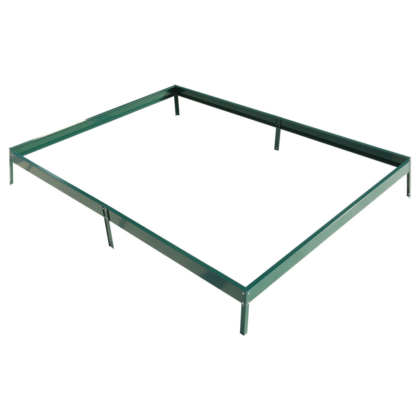 6.3'x8.2'x7' Polycarbonate Greenhouse, Heavy Duty Outdoor Aluminum Walk-In Green House Kit With Rain Gutter, Vent And Door For Backyard Garden - Green