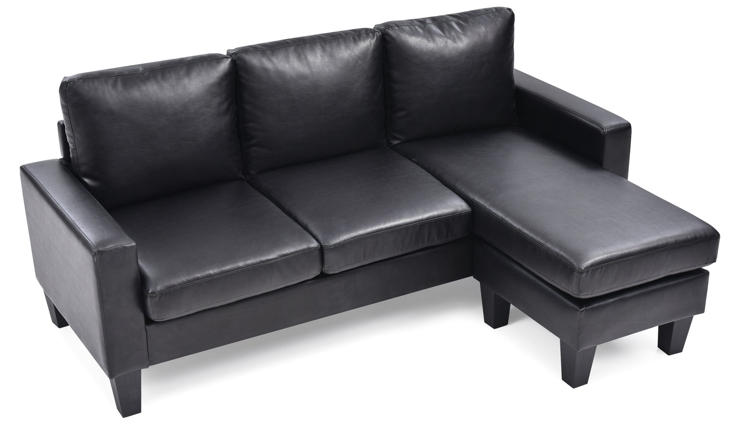 Jenna - Sofa Chaise - Black