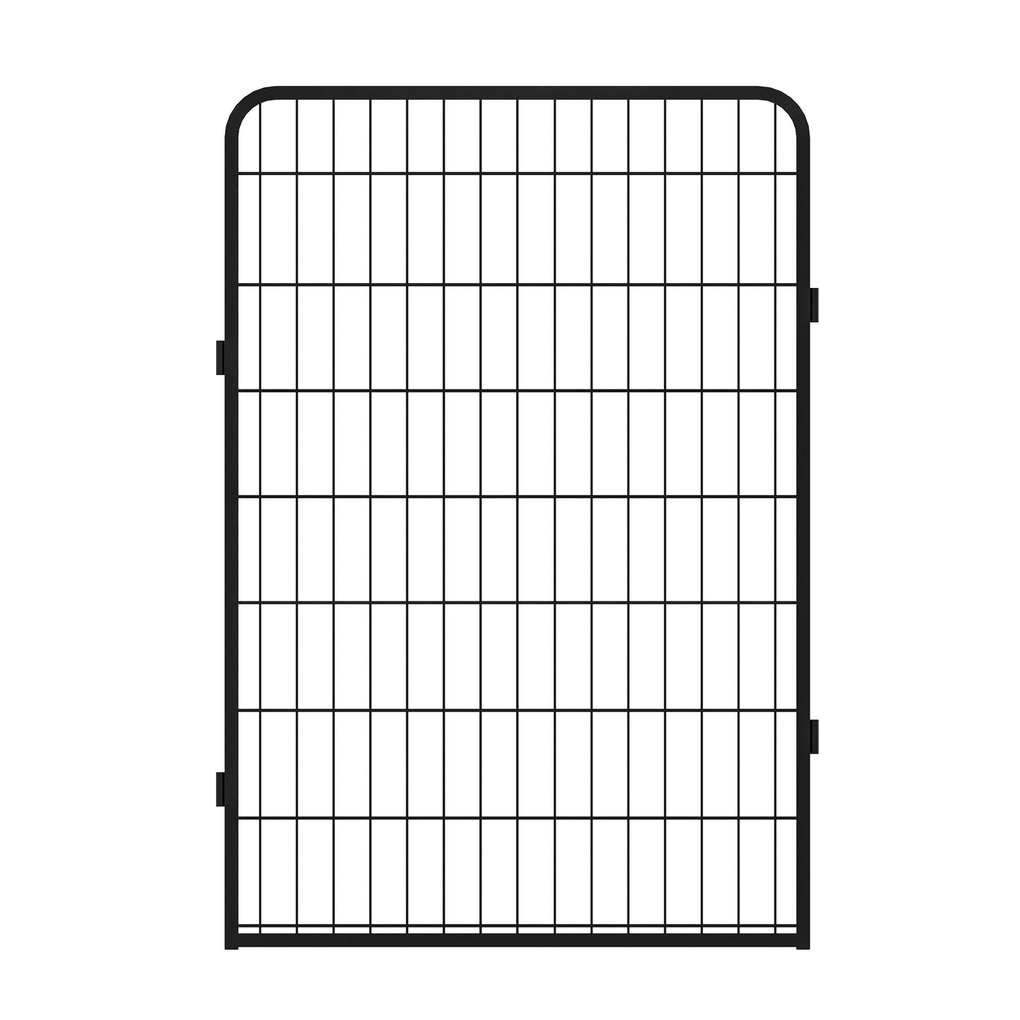 8 Panels Heavy Duty Metal Playpen With Door, Dog Fence Pet Exercise Pen For Outdoor, Indoor - Black