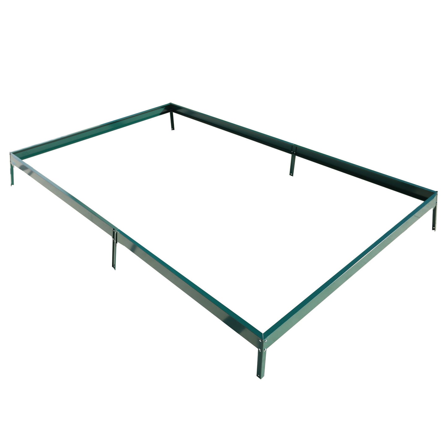 6.3'*10.2'*7' Polycarbonate Greenhouse, Heavy Duty Outdoor Aluminum Walk-In Green House Kit With Rain Gutter, Vent And Door For Backyard Garden - Green