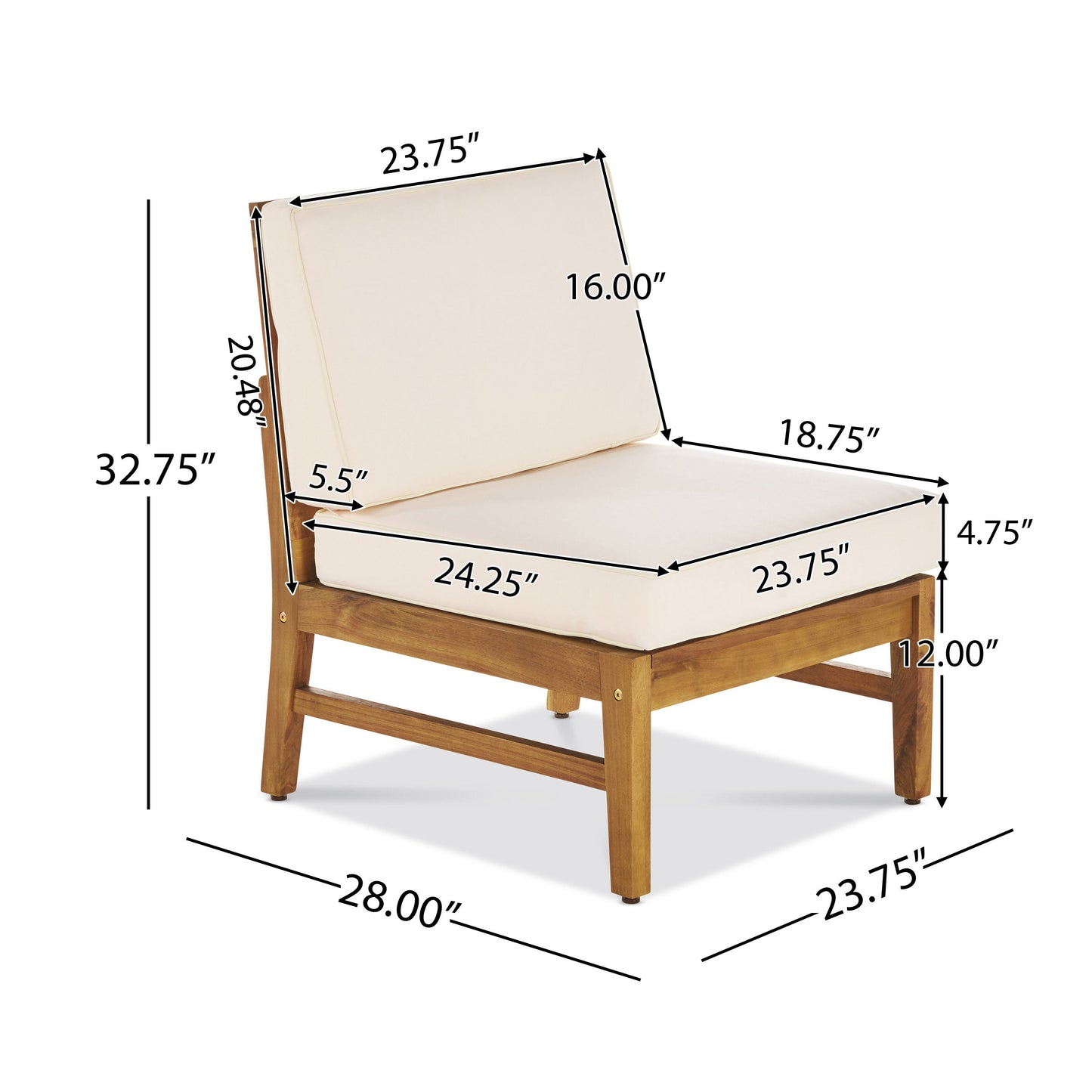 Perla - 3 Seater Sofa And Table Set - Cream