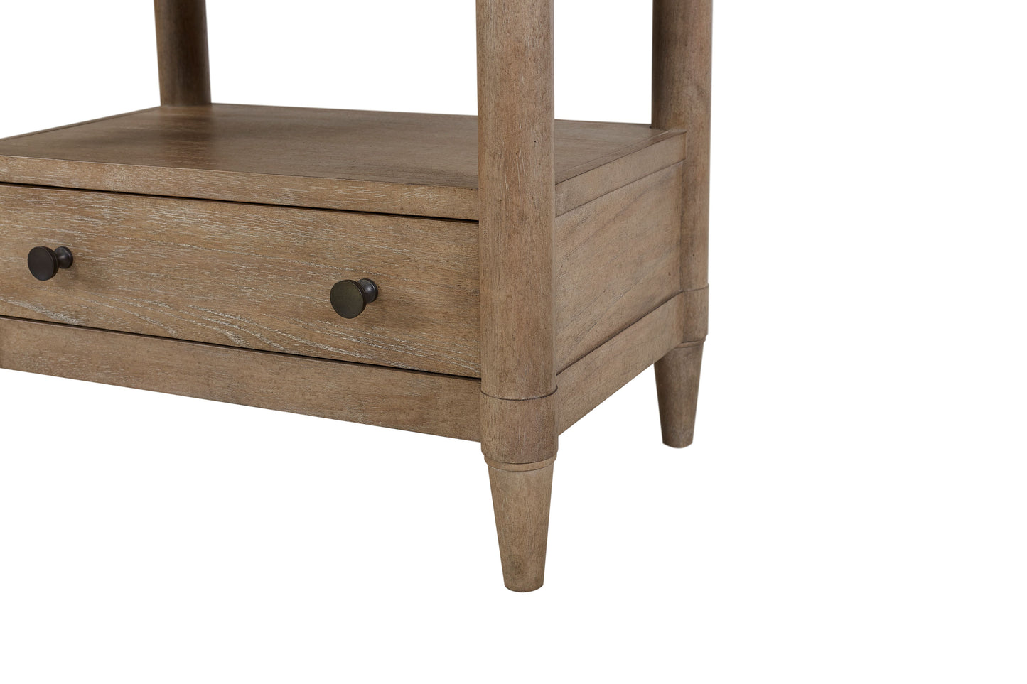 Open Nightstand With 2 Drawers - Sand