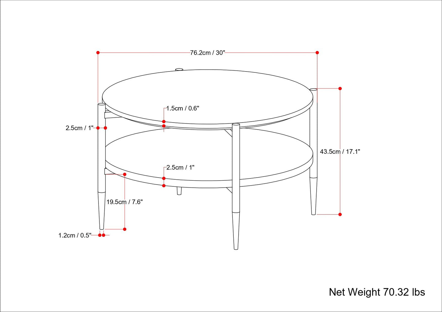 Wagner - Coffee Table - White / Natural
