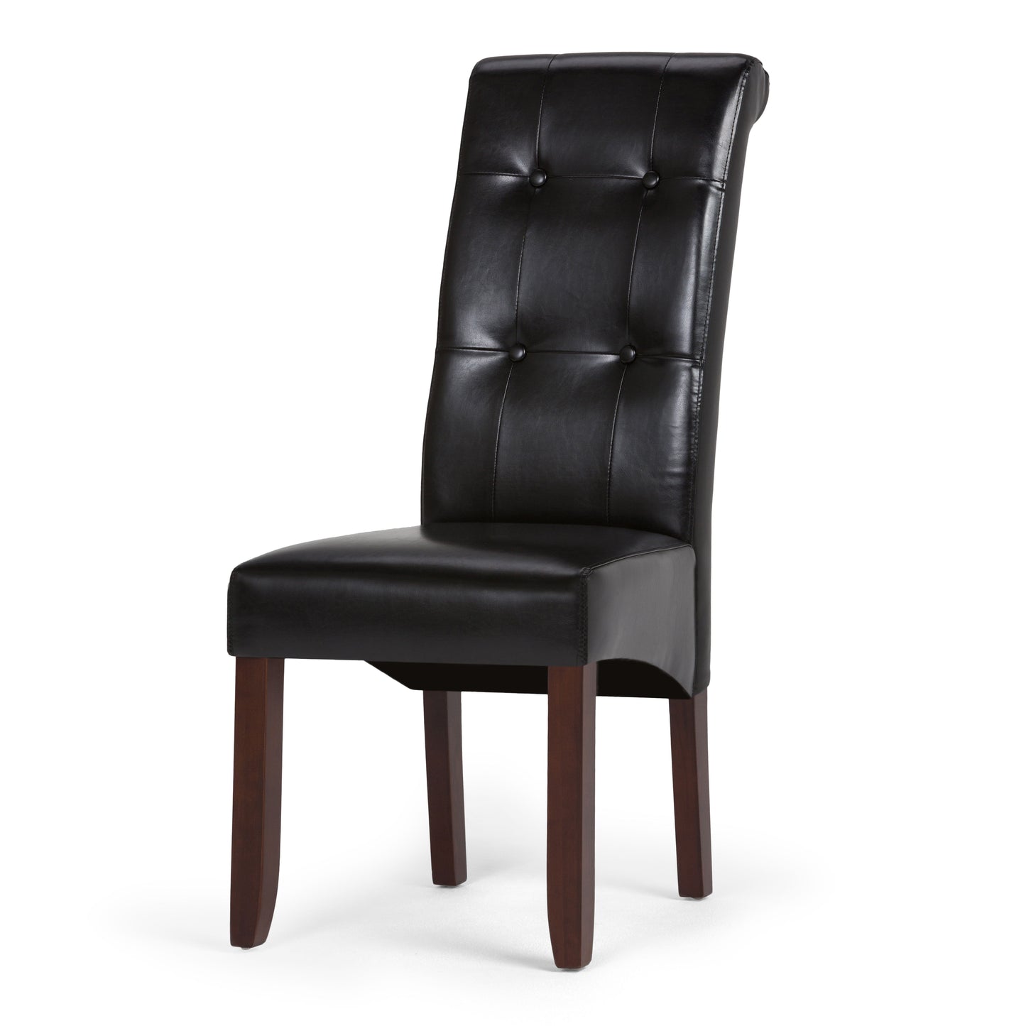 Cosmopolitan - Deluxe Tufted Parson Chair (Set of 2) - Midnight Black