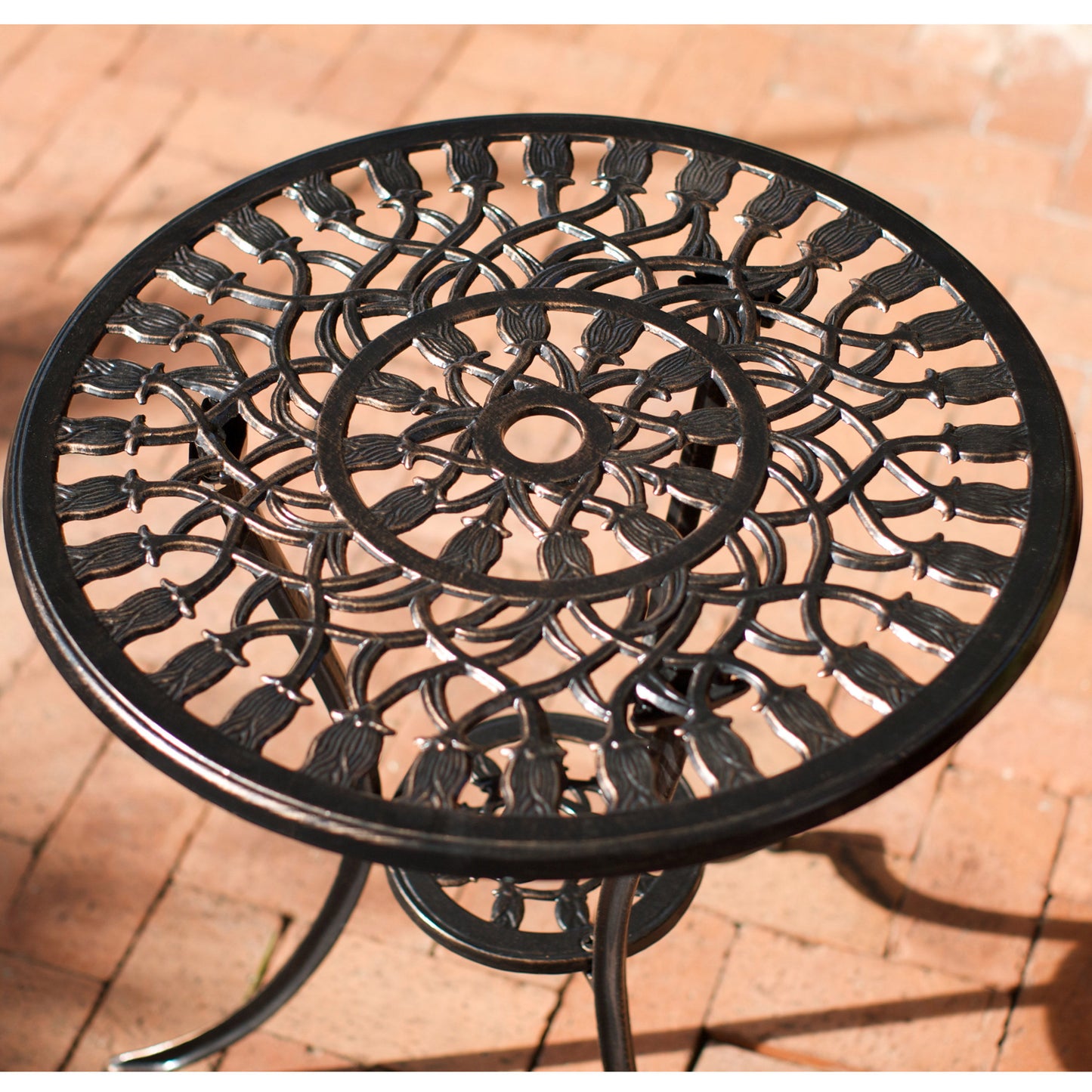 Nassau - Cast 3 Pieces Bistro Set - Copper