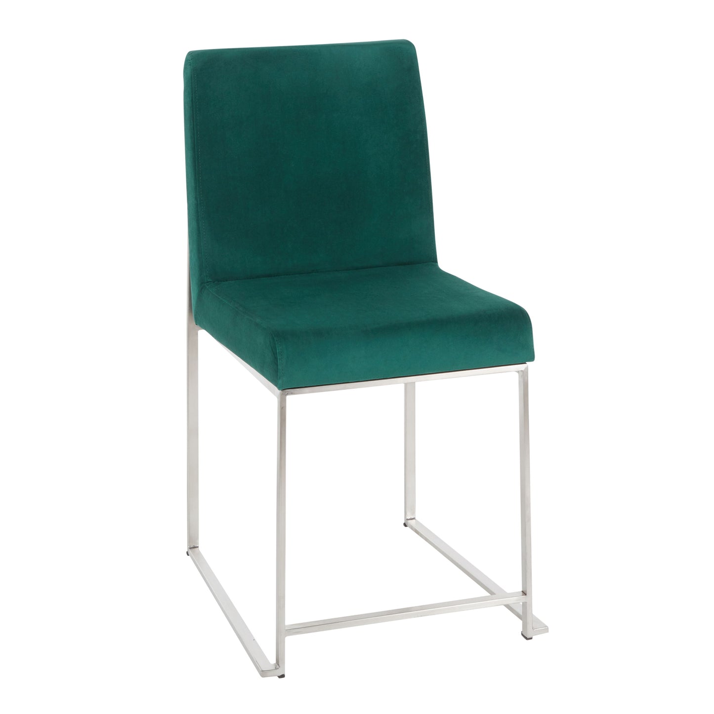 Fuji - Contemporary High Back Dining Chair (Set of 2) - Green