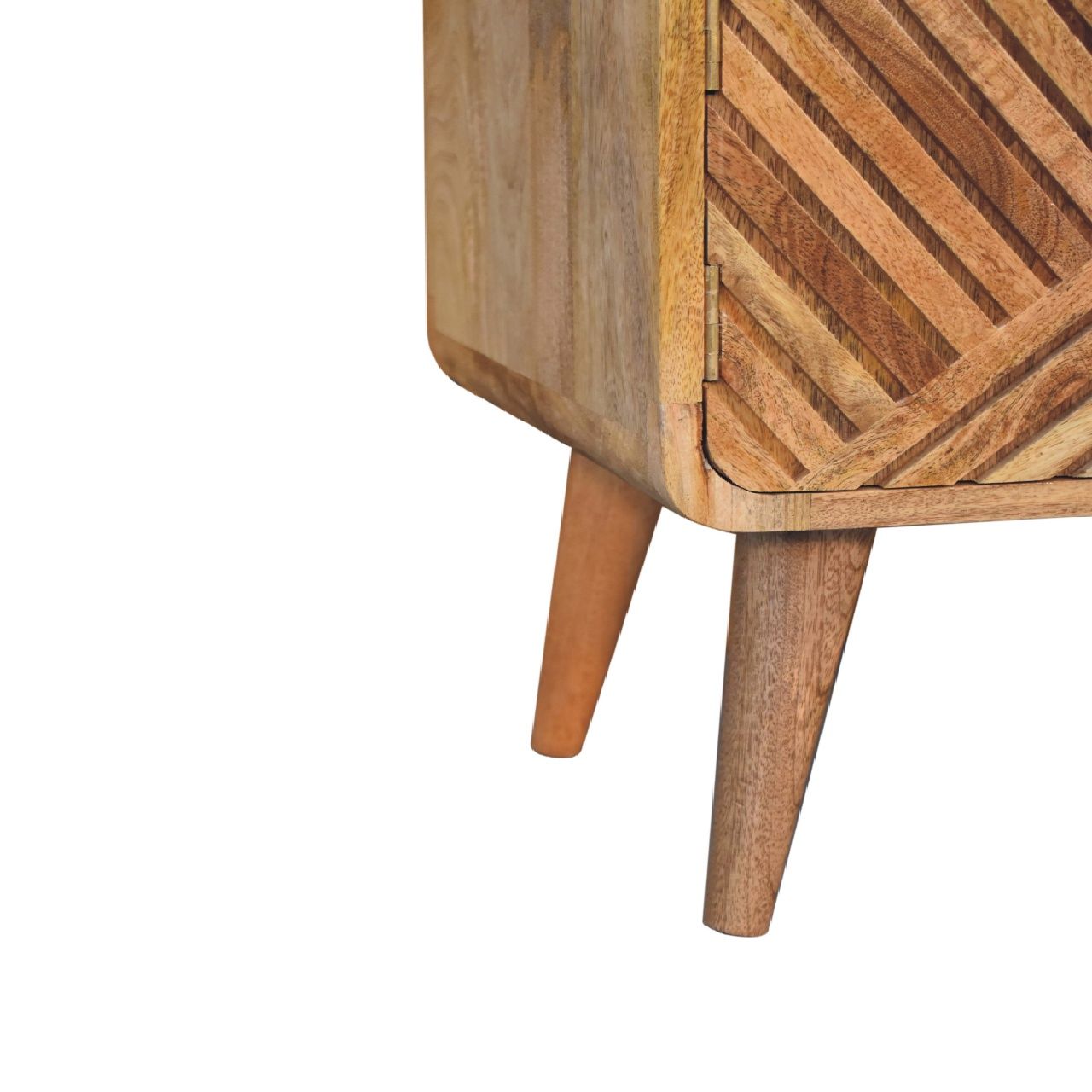 Boucle Carved Telephone Table - Oak
