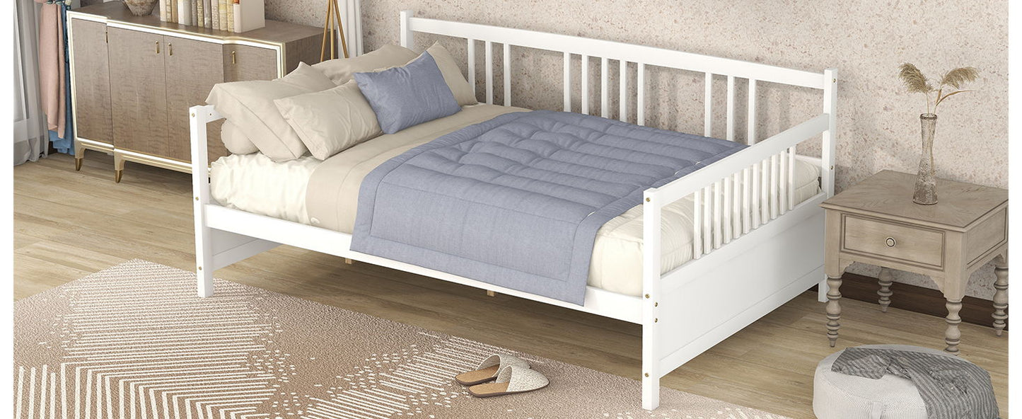 Full Size Daybed With Support Legs - White