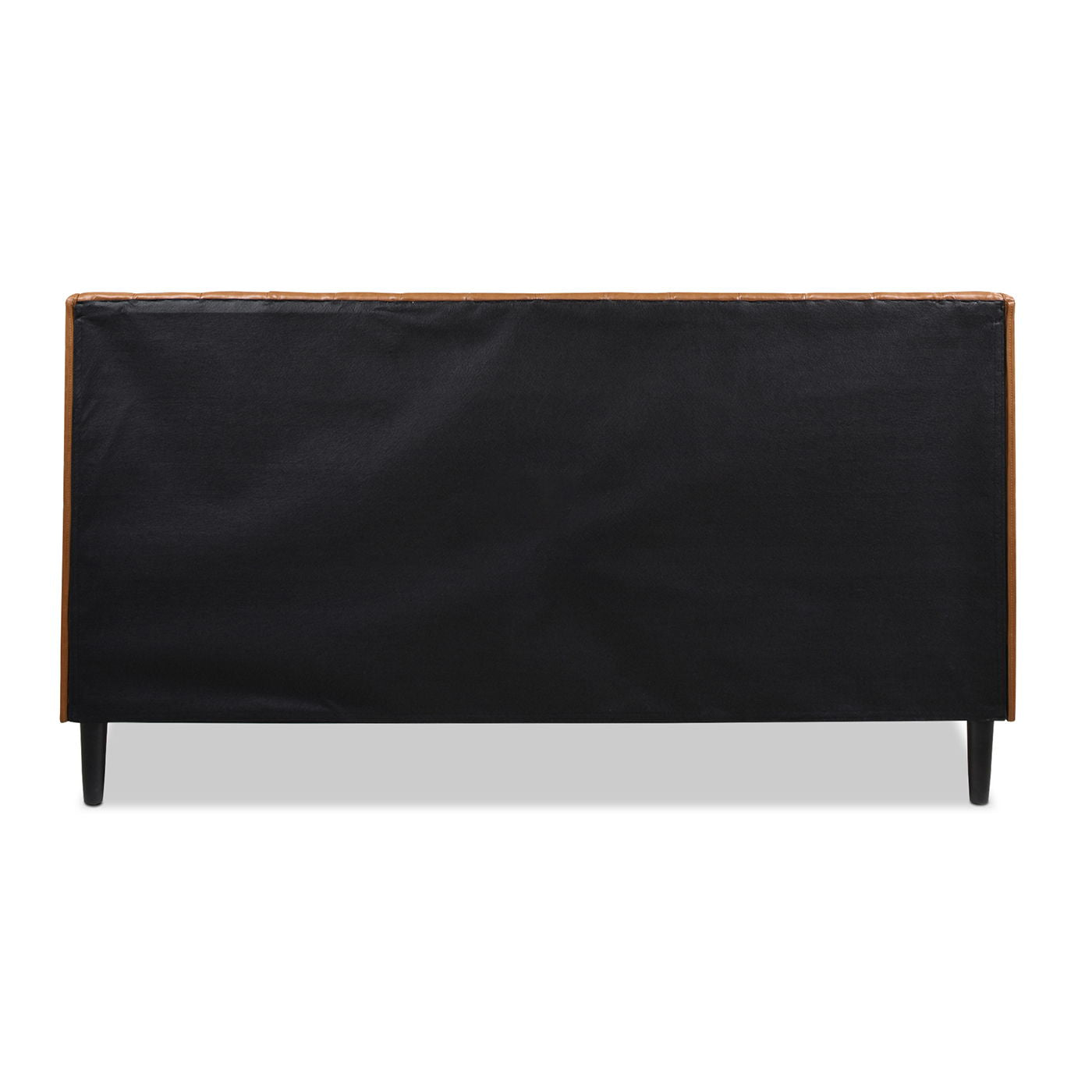 Aspen - King Vertical Tufted Headboard Platform Bed Set - Caramel Tan Brown