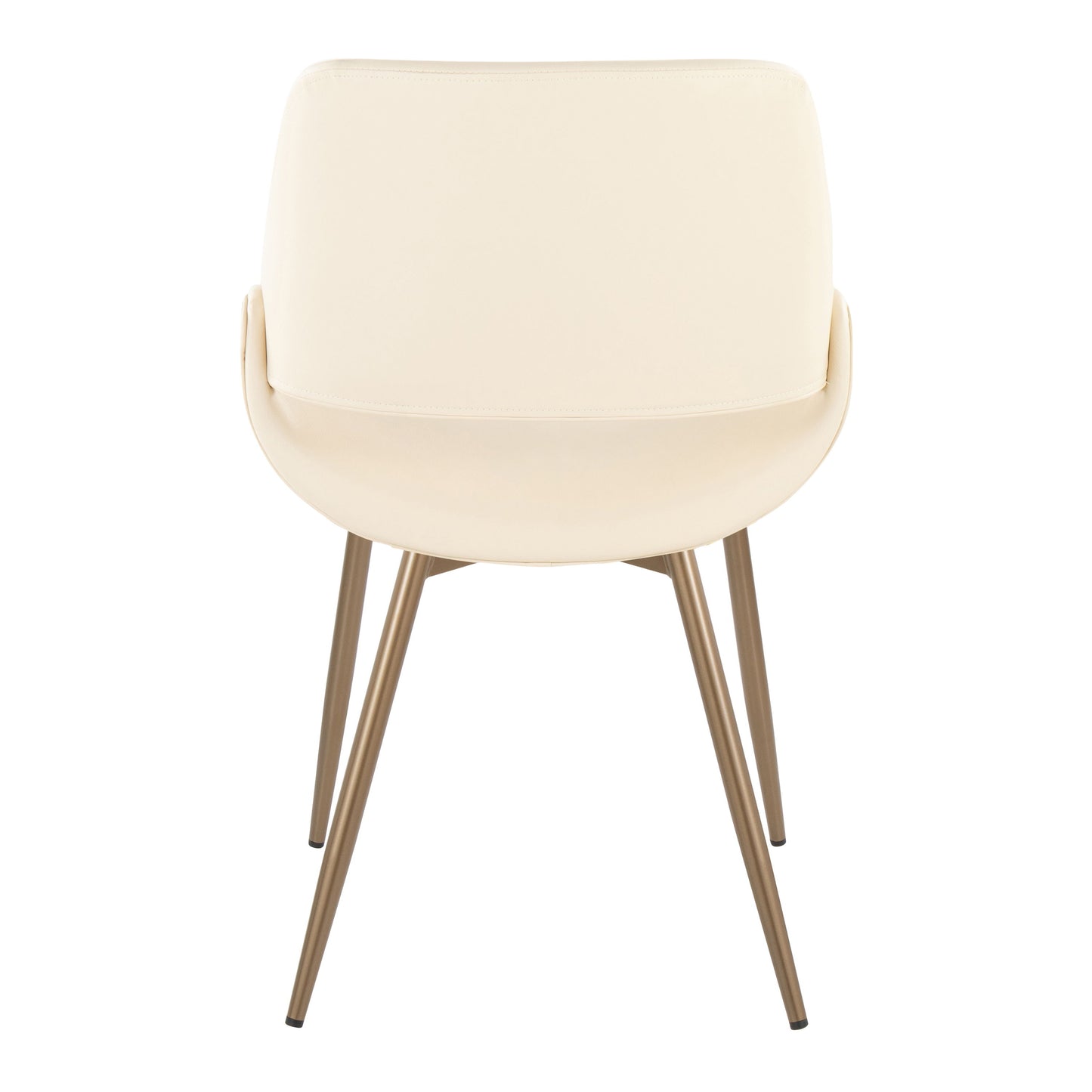 Fabrico - Contemporary Accent Chair (Set of 2) - Antique Copper / Cream