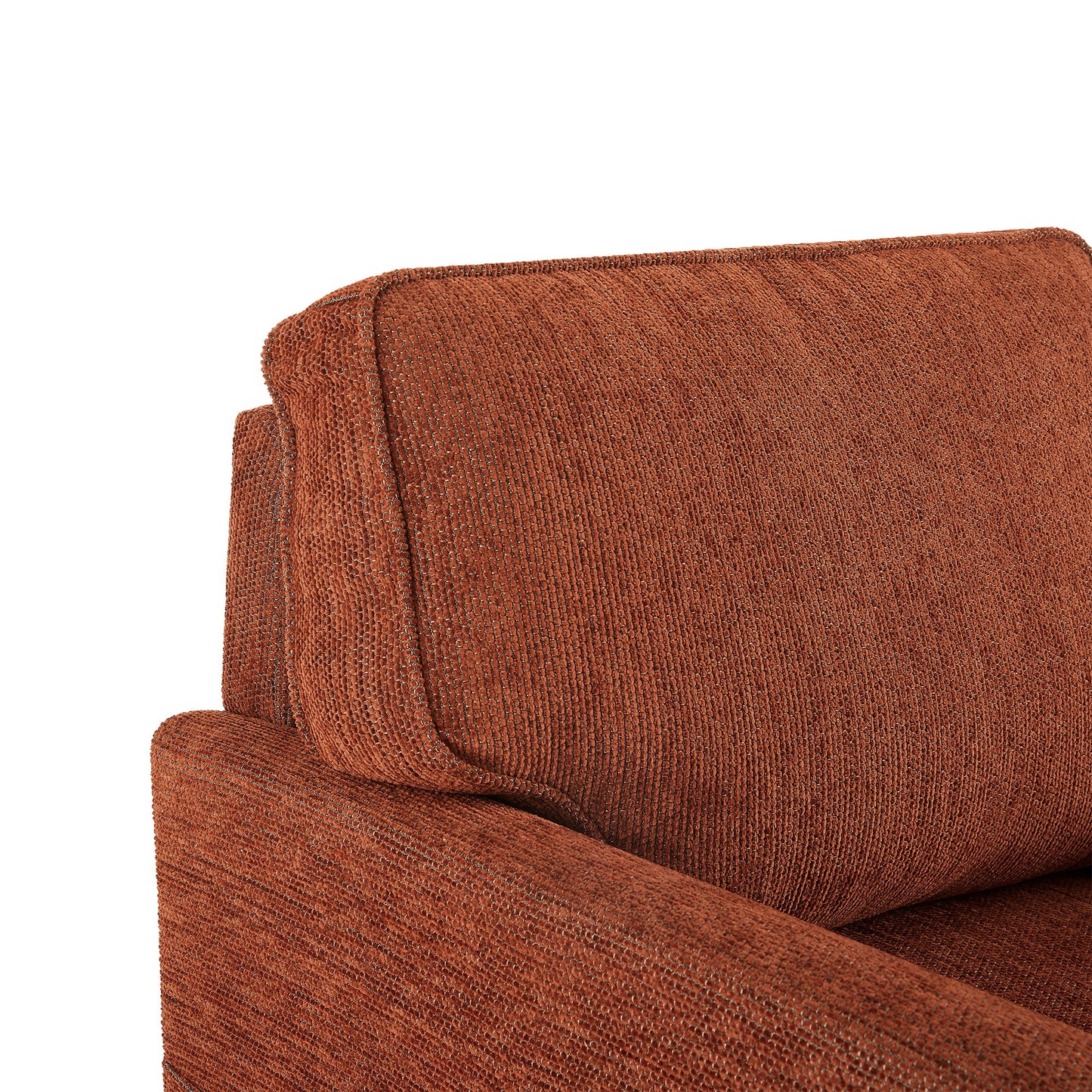 360 Degree Swivel Chair Accent Barrel Armchair With Side Pockets - Red