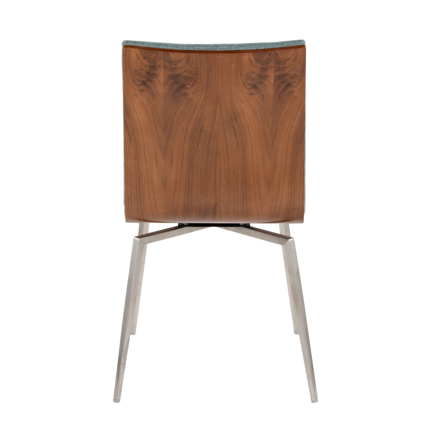 Mason - Contemporary Dining / Chair With Swivel (Set of 2) - Walnut / Green