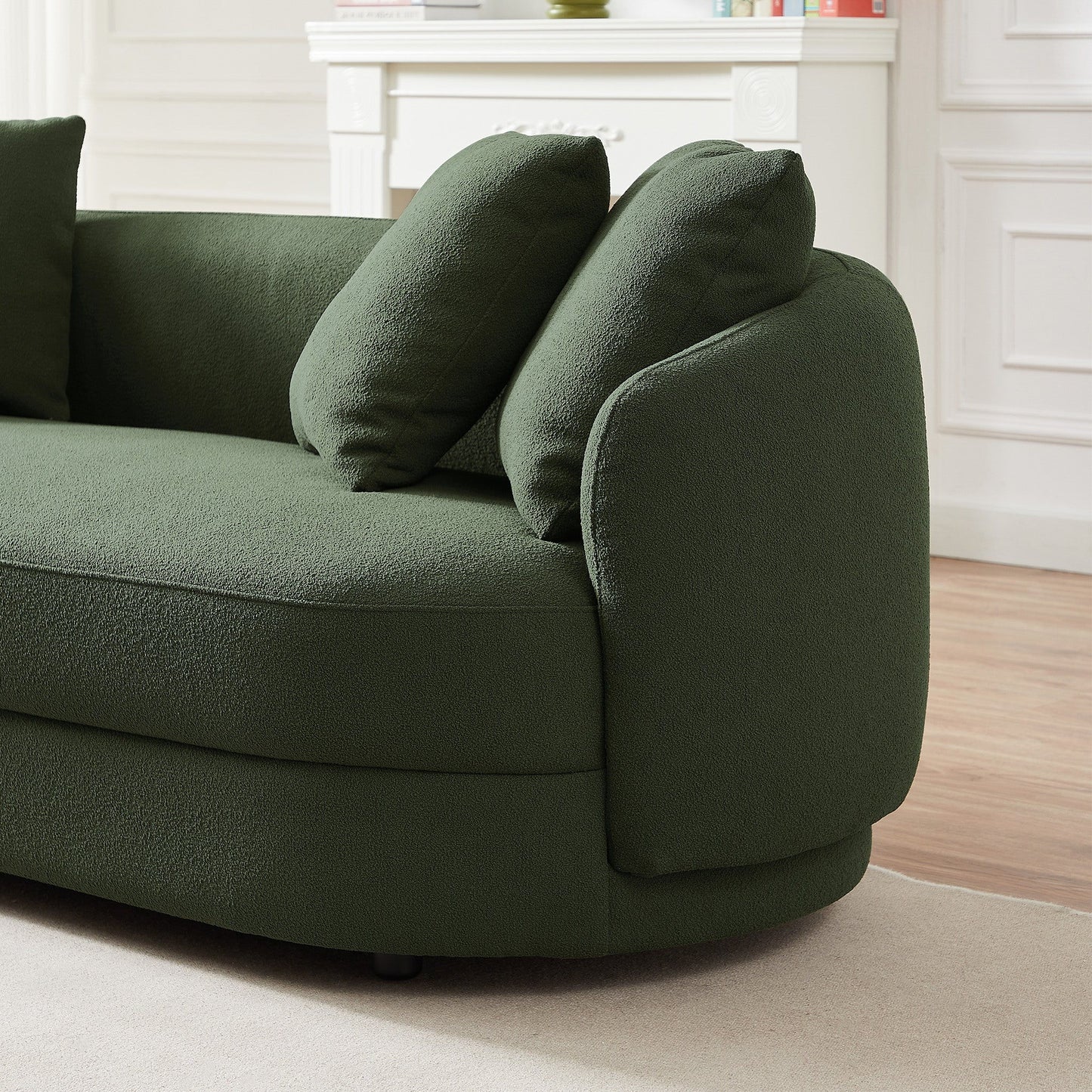 Dylan - Modern French Sofa - Brown / Dark Green