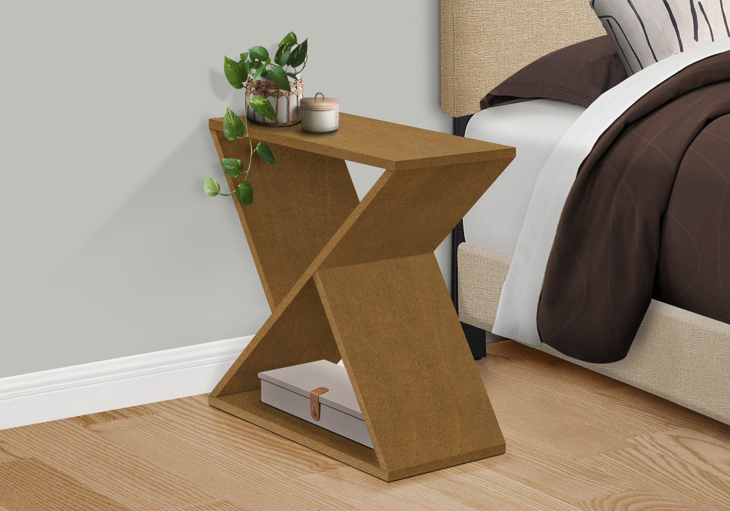 Accent Side Table, Contemporary - Taupe