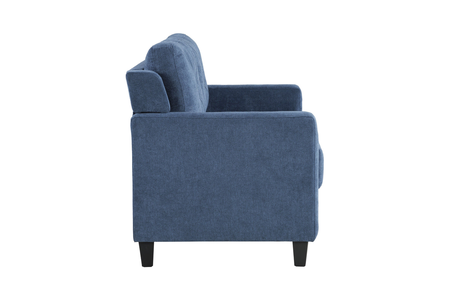 Horatio - Chenille 3 Piece Living Room Set - Navy