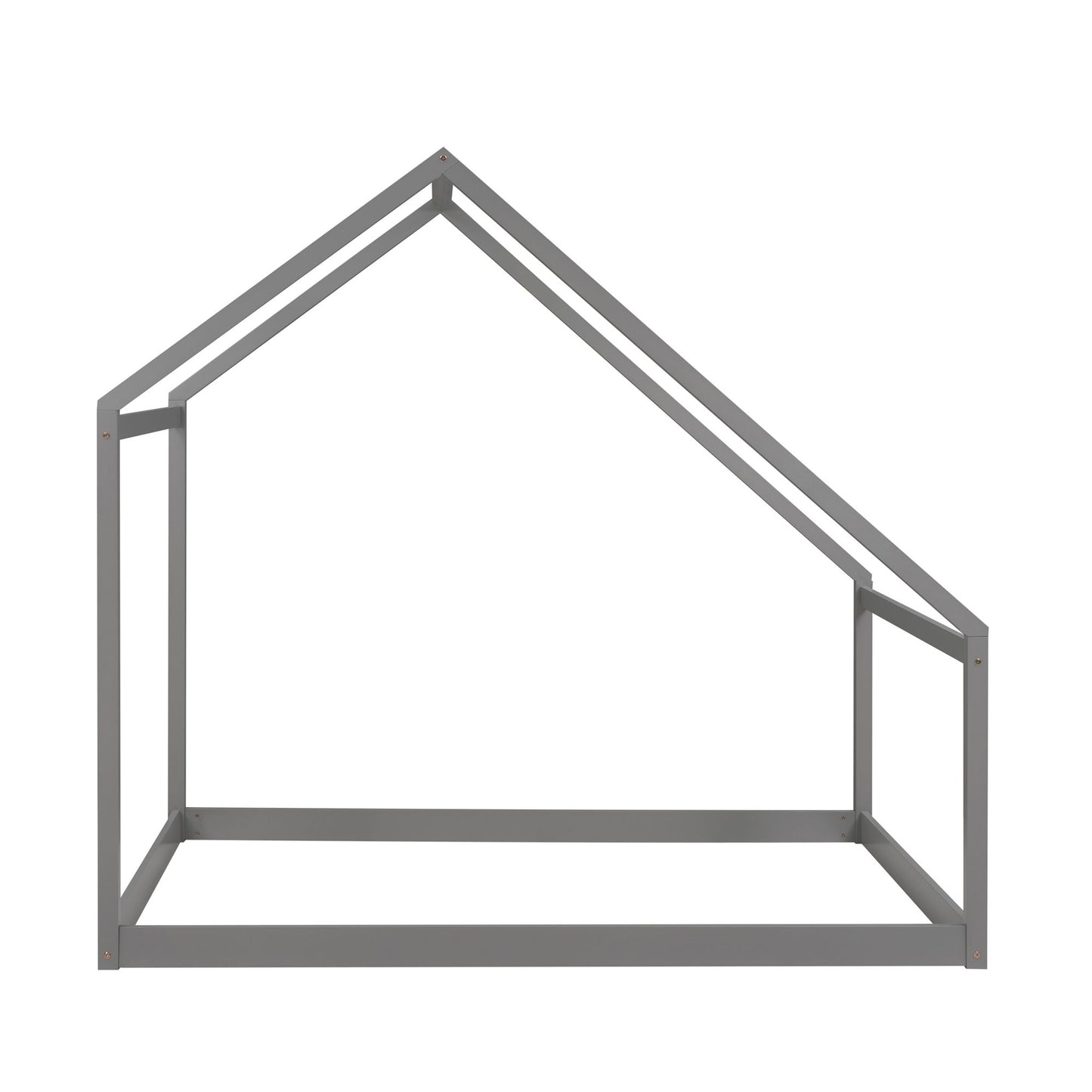 Twin Size Playhouse Style Bed - Gray