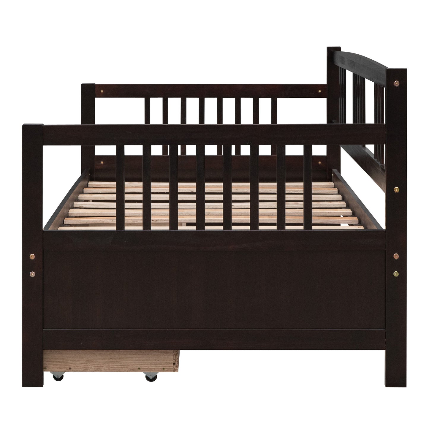 Twin Size DayBed With 2 Drawers - Espresso