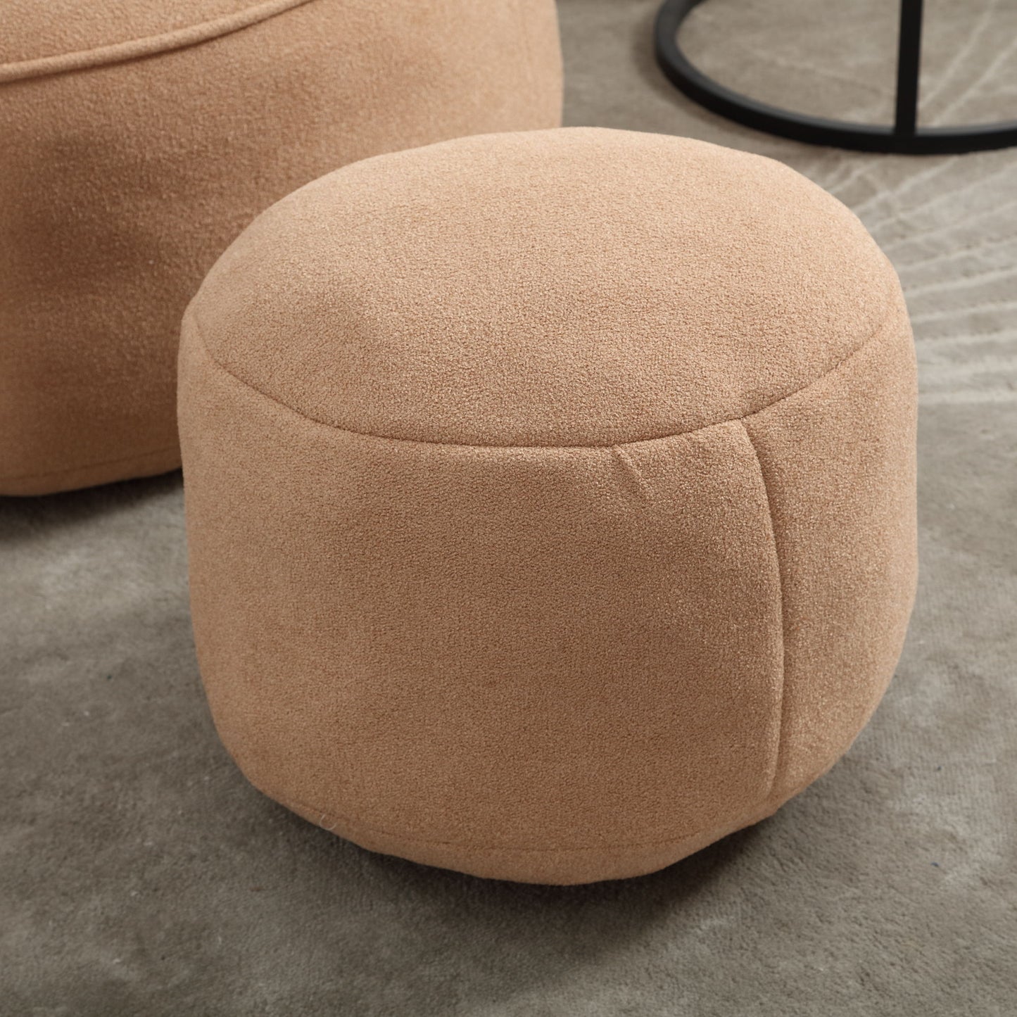 Bedding Bean Bag Sofa Chair High Pressure Foam Bean Bag Chair Adult Material With Padded Foam Padding Compressed Bean Bag With Footrest - Tan