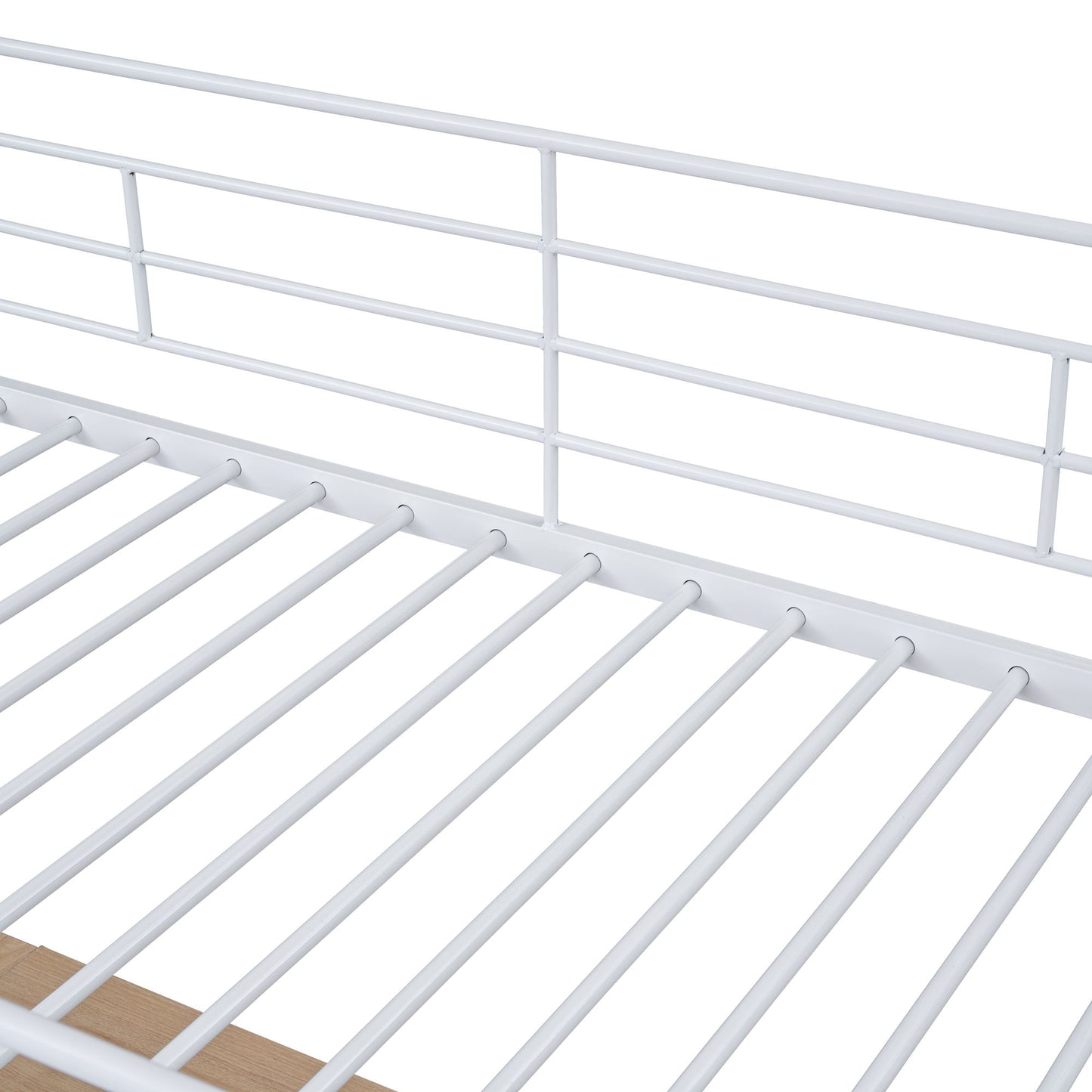 Twin Size Loft Bed With 3 Layers Of Shelves And L-Shaped Desk - White