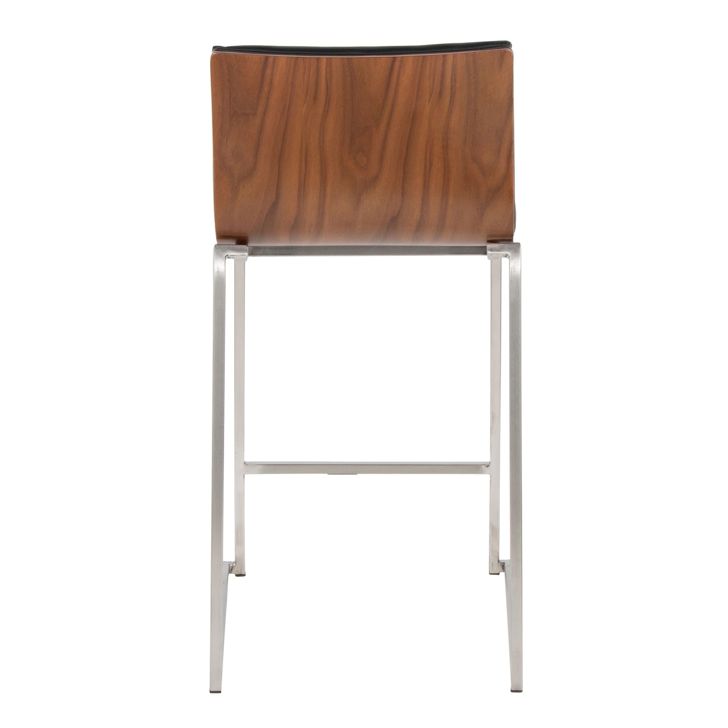 Mason Mara - Contemporary Fixed Height Counter Stool (Set of 2) - Walnut / Black