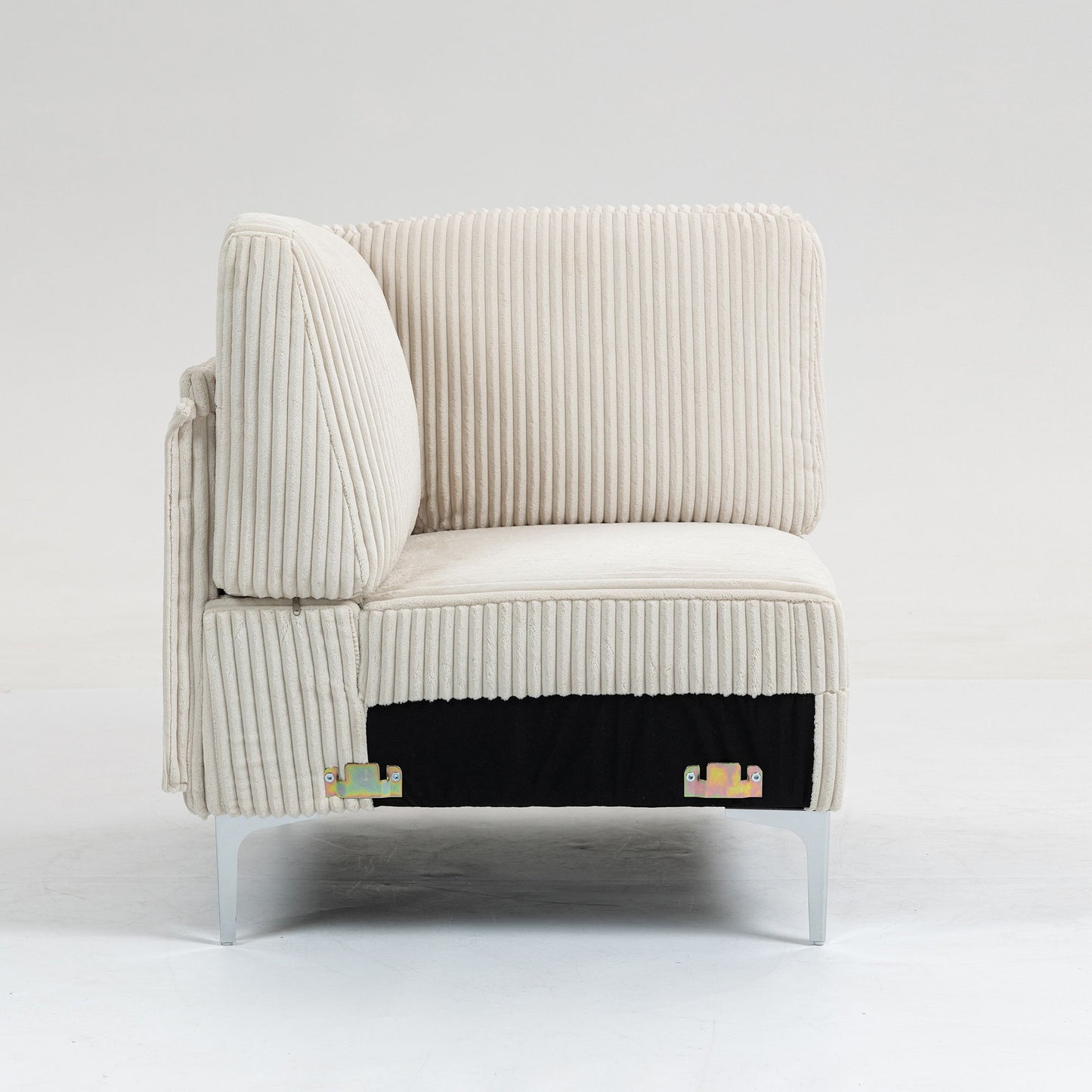 Modular Sectional Sofa Corner Seat, Middle Seat Module Couch - Beige