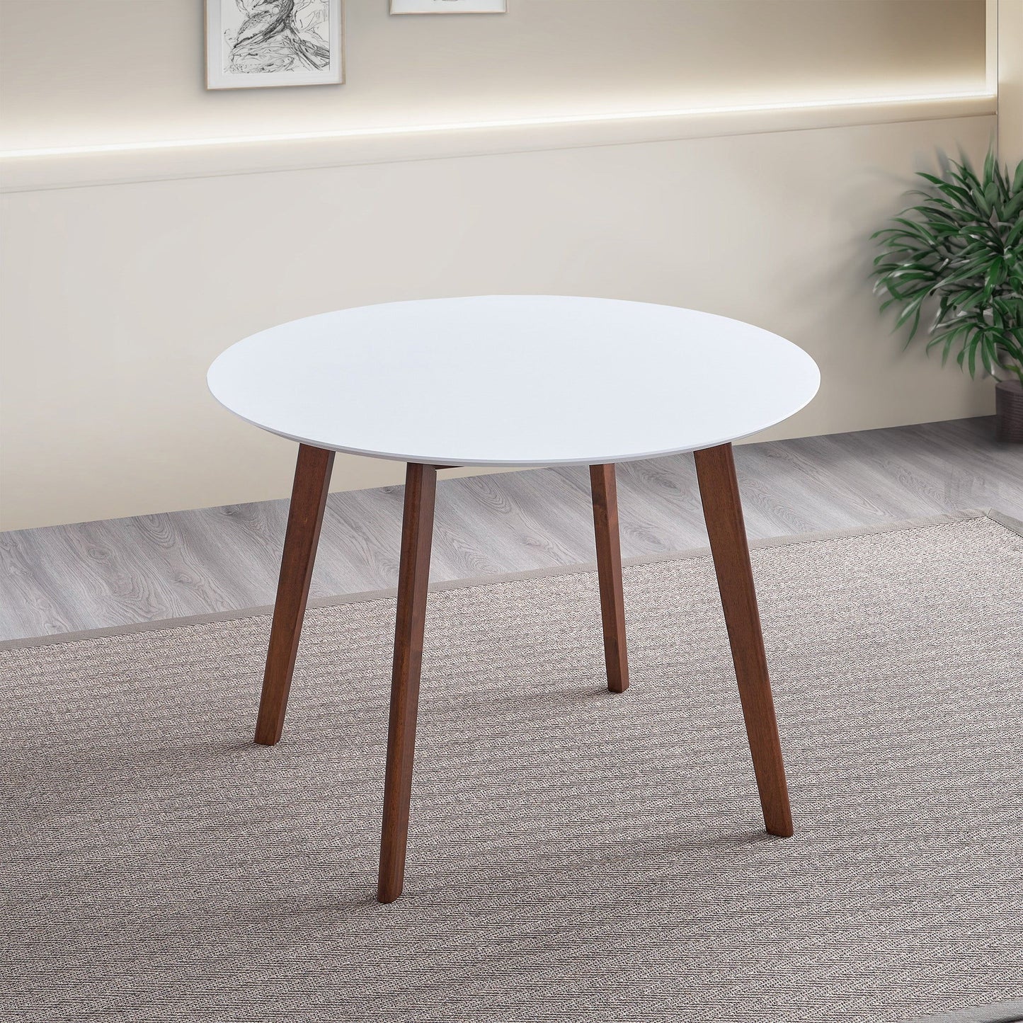 Carlton - Dining Table - Brown / White