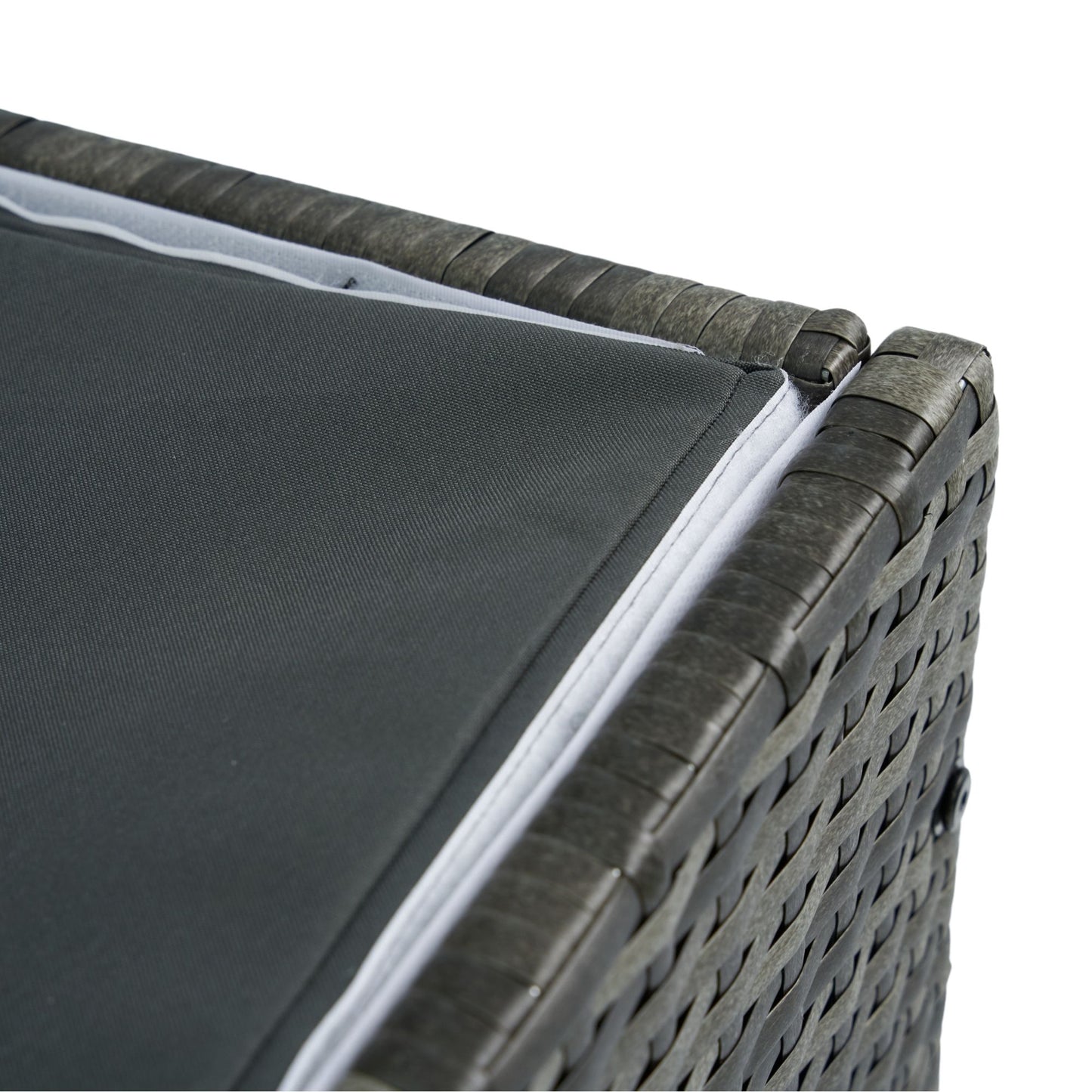 Outdoor Storage Box, 200 Gallon Wicker Patio Deck Boxes With Lid, Outdoor Cushion Storage For Kids Toys, Pillows, Towel - Gray