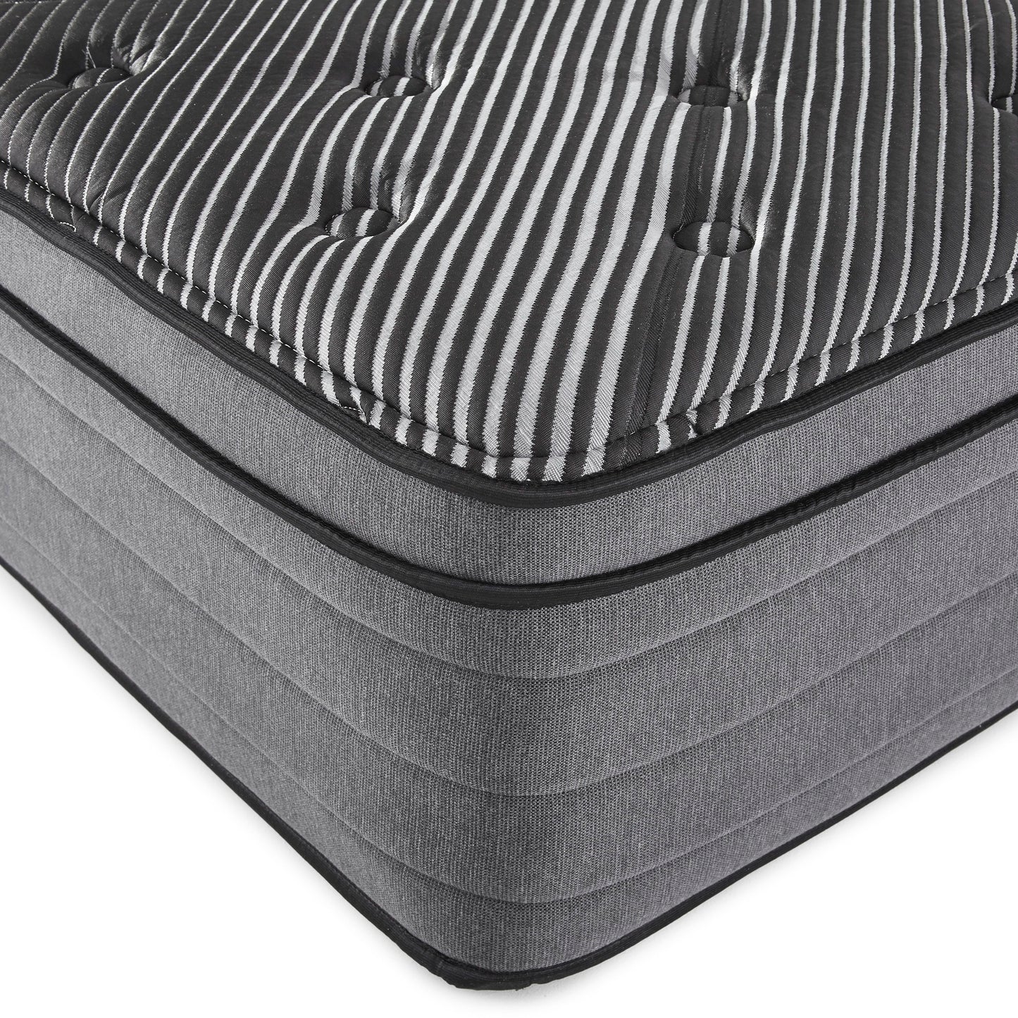Pure Ice - 15" Queen Eurotop Ultra Plush Mattress - Black