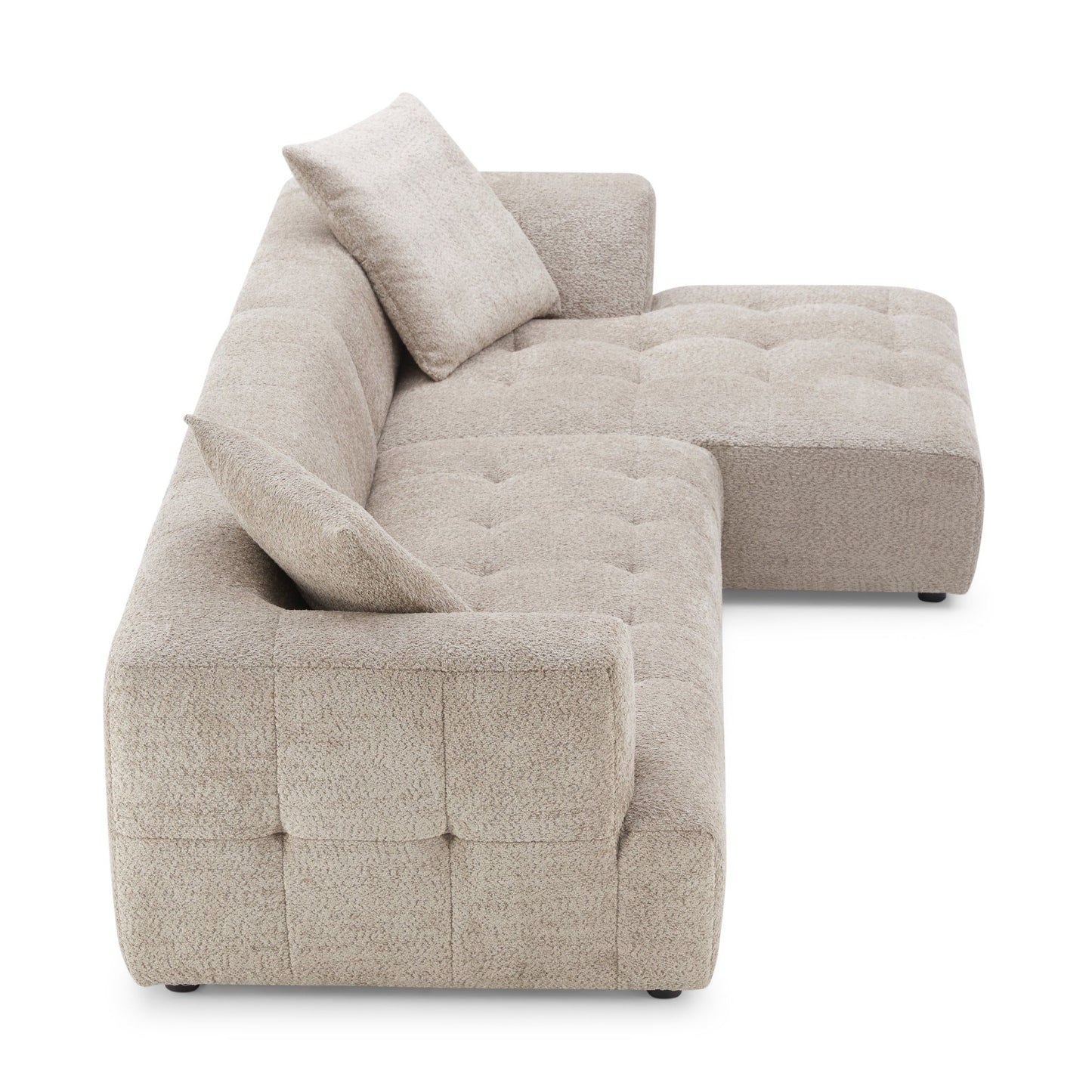 Kaynes - Right Sectional Sofa - Mocha