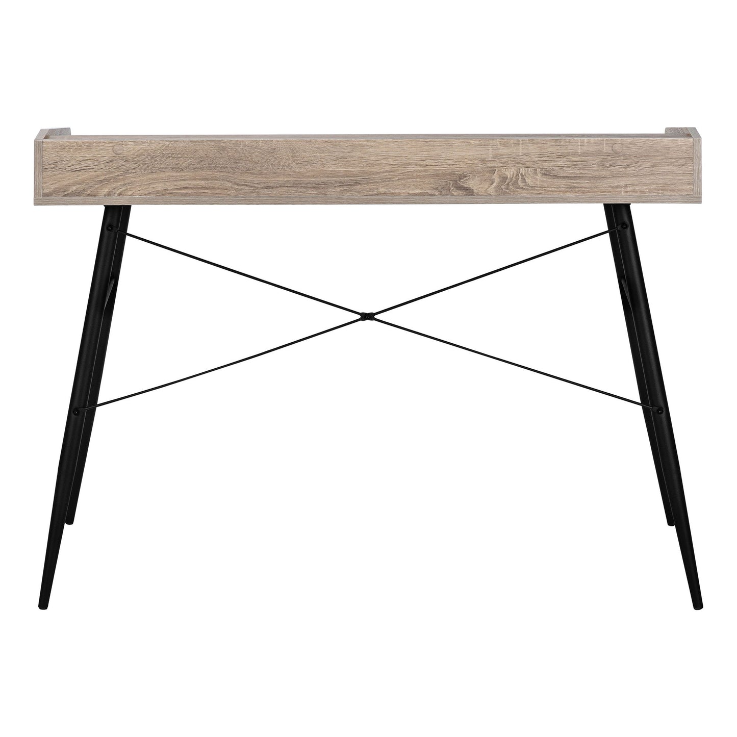 Computer Desk For Home Office, Laptop, Storage Shelves, Contemporary Versatile Placement - Taupe