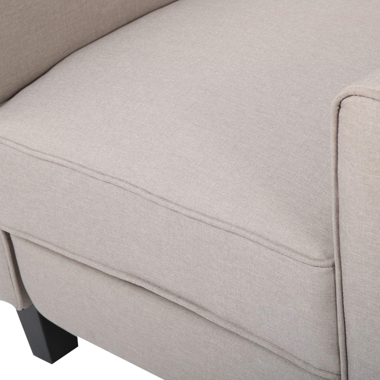 Recliner Push Back Chair For Elegant Home - Beige
