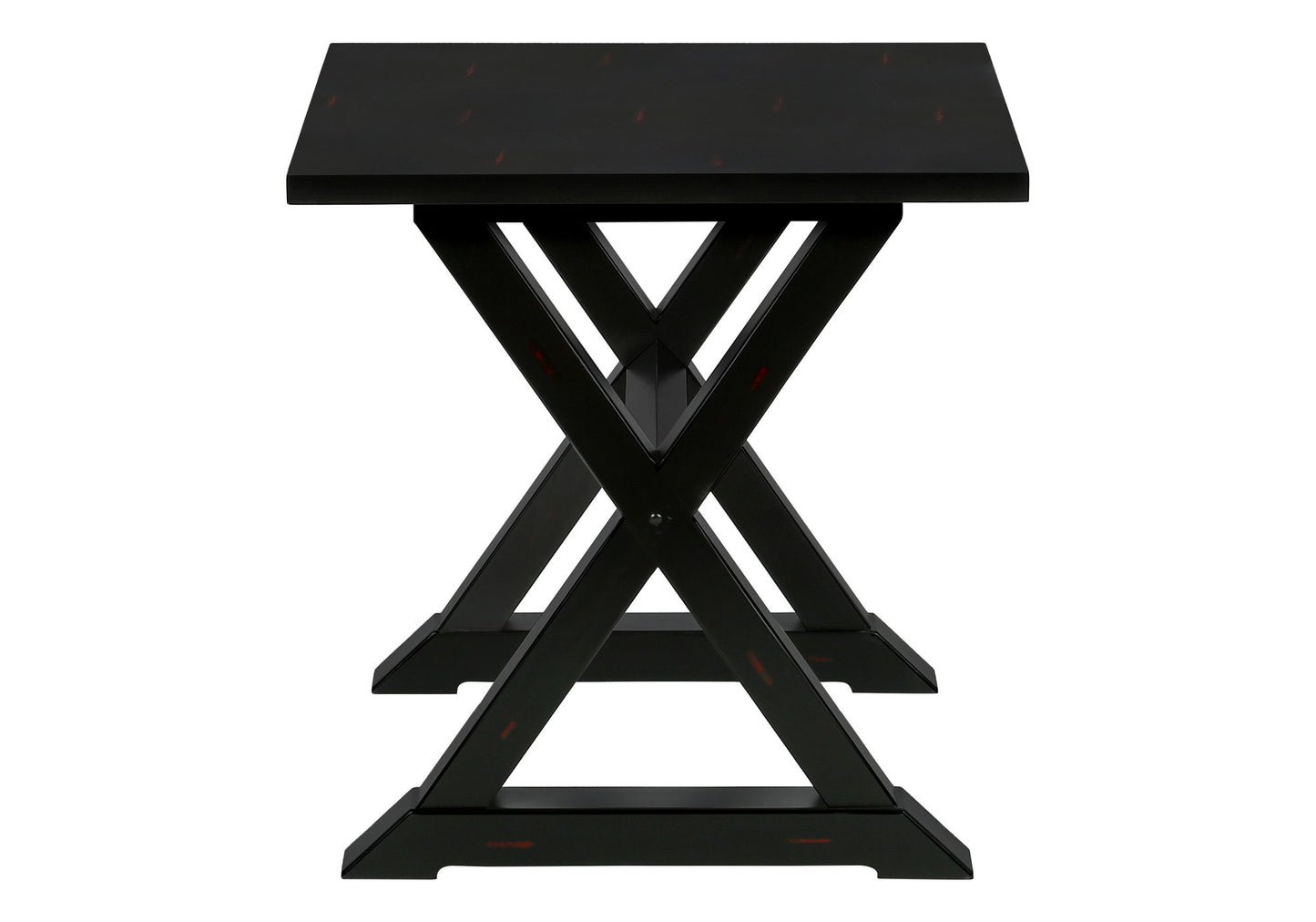 Accent End Table, Square, Transitional - Black