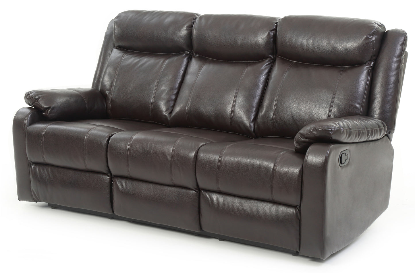 Double Reclining Sofa - Dark Brown