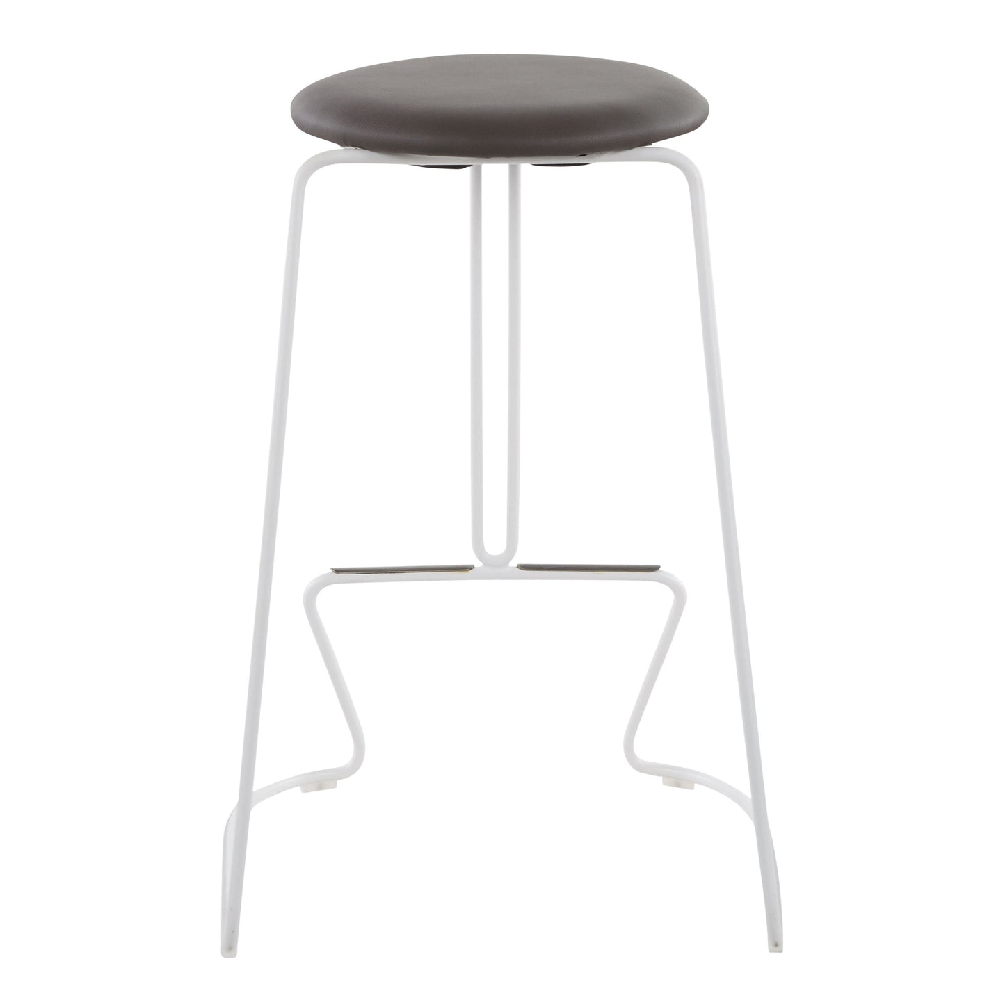 Finn - Contemporary Counter Stool (Set of 2) - White / Gray