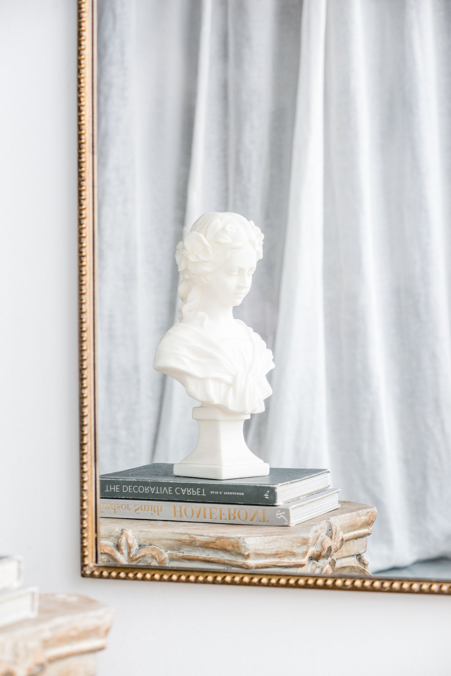 Arch Mirror, Baroque Inspired Wall Decor For Bathroom, Bedroom, Living Room - Gold
